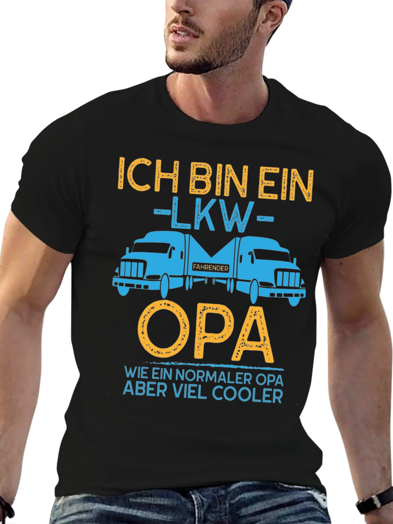 Trucker Opa T-Shirt - Cool Grandpa Gift - 6