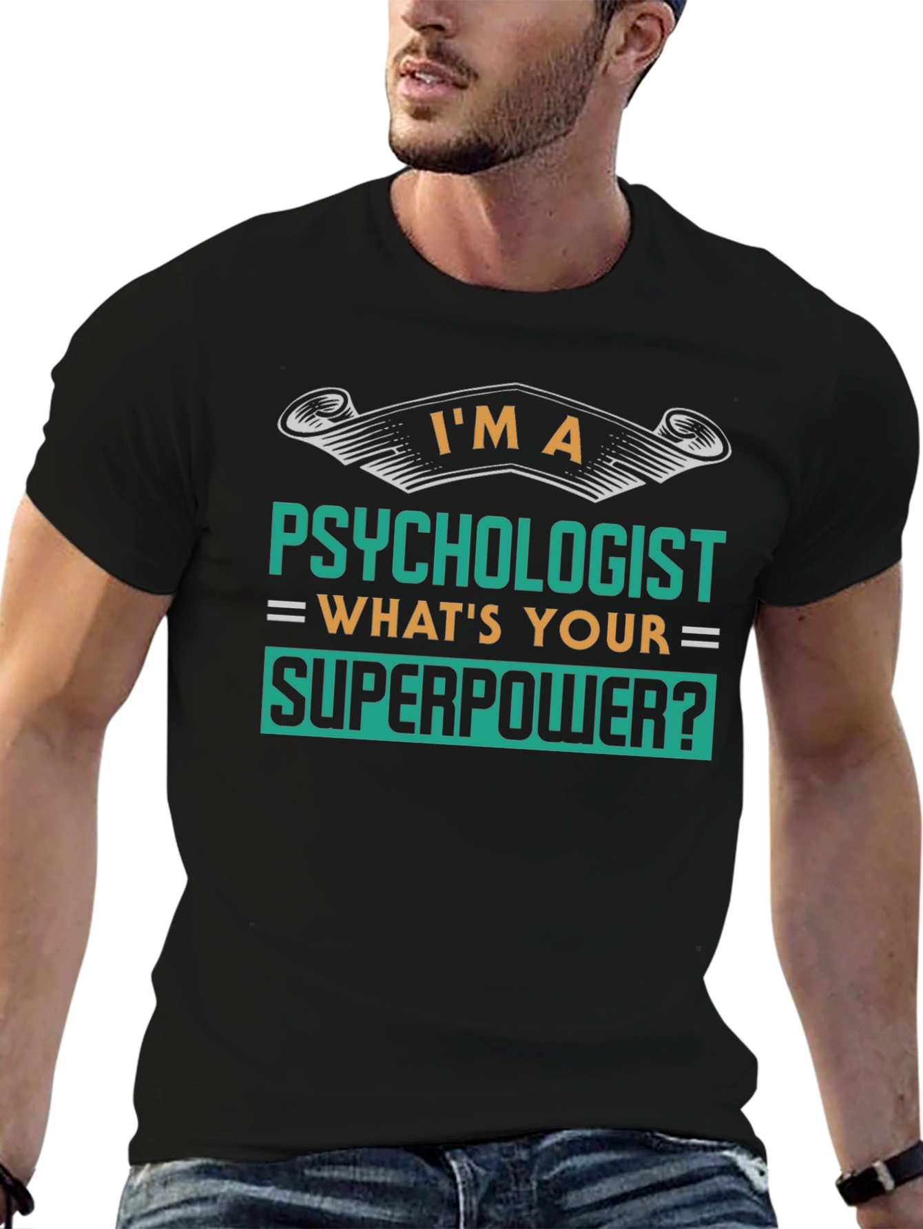 Black Psychologist Superpower Tee - Funny Gift view 6