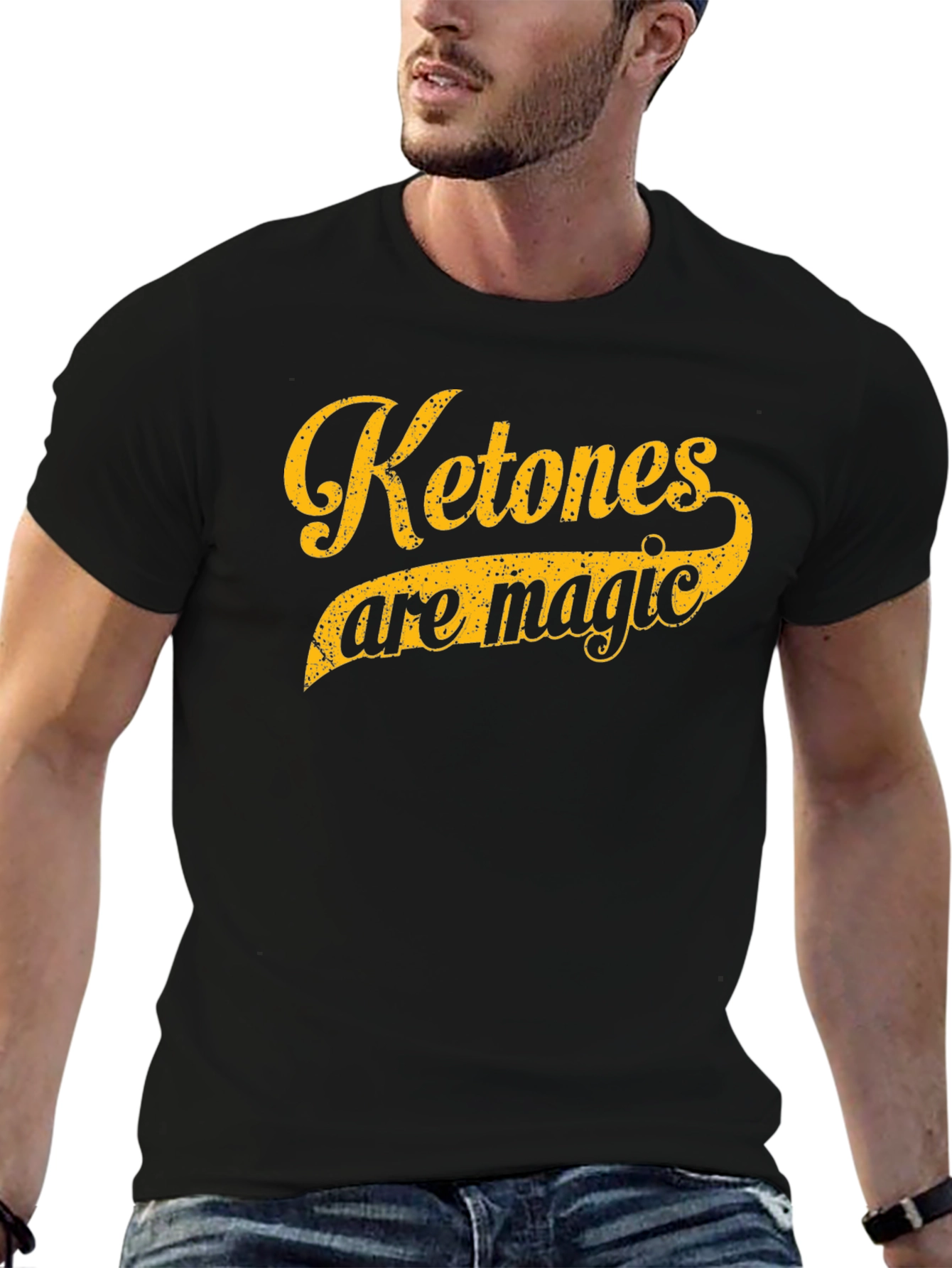 Black Ketones Are Magic T-Shirt - Keto Diet Tee view 6