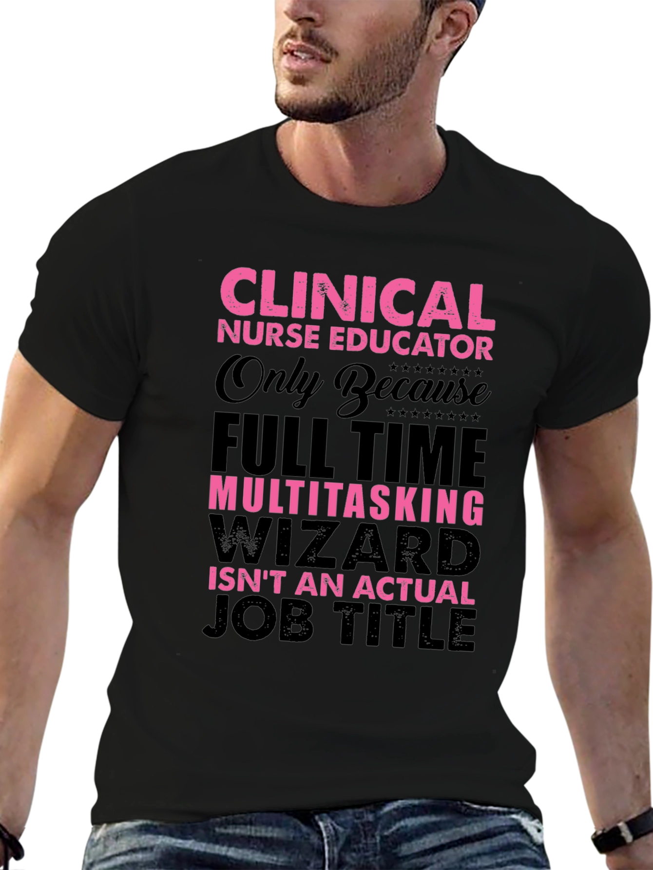 Black Clinical Nurse Educator T-Shirt view 6