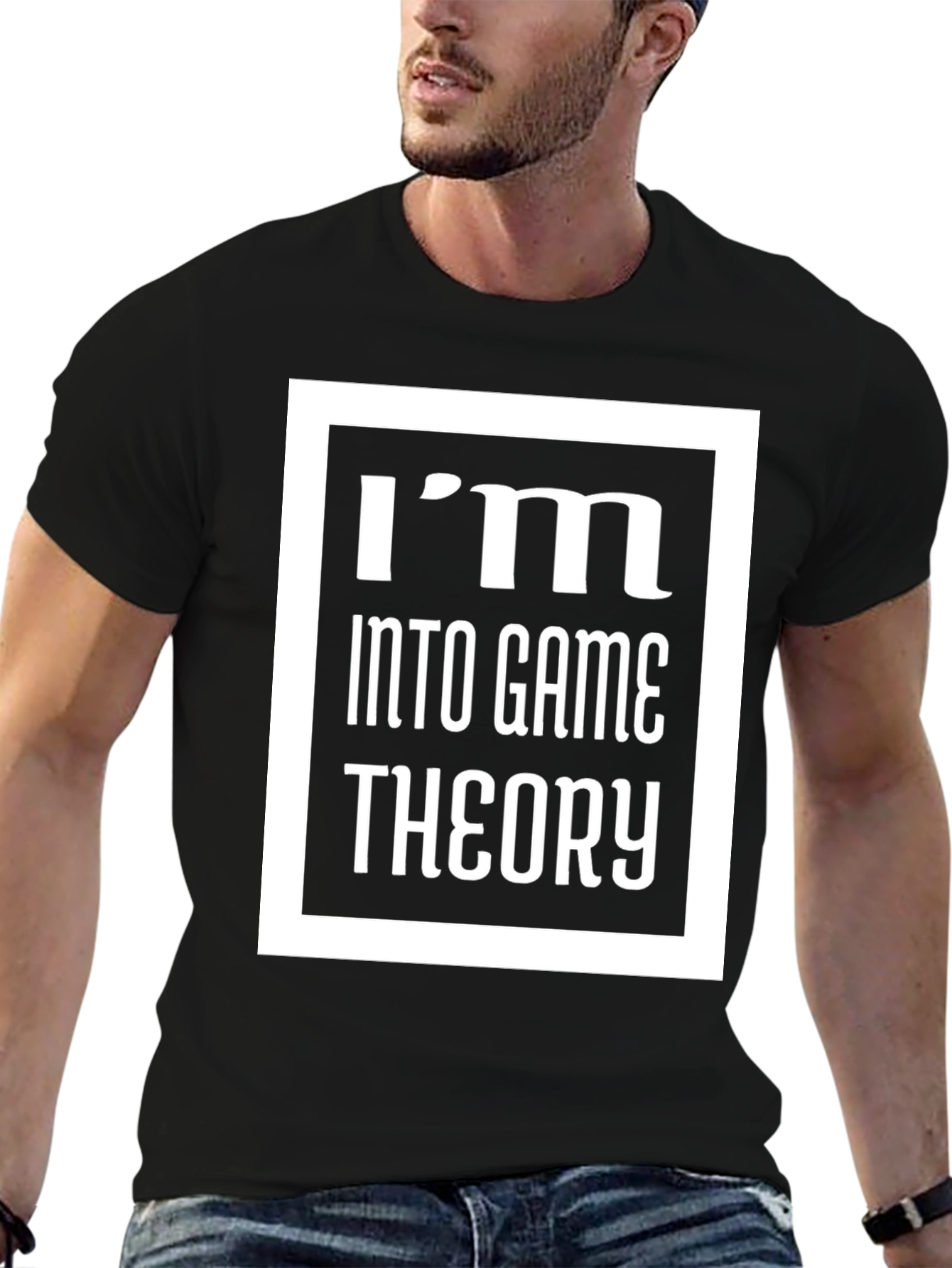 Black Game Theory T-Shirt - I'm Into Game Theory Graphic Tee view 6