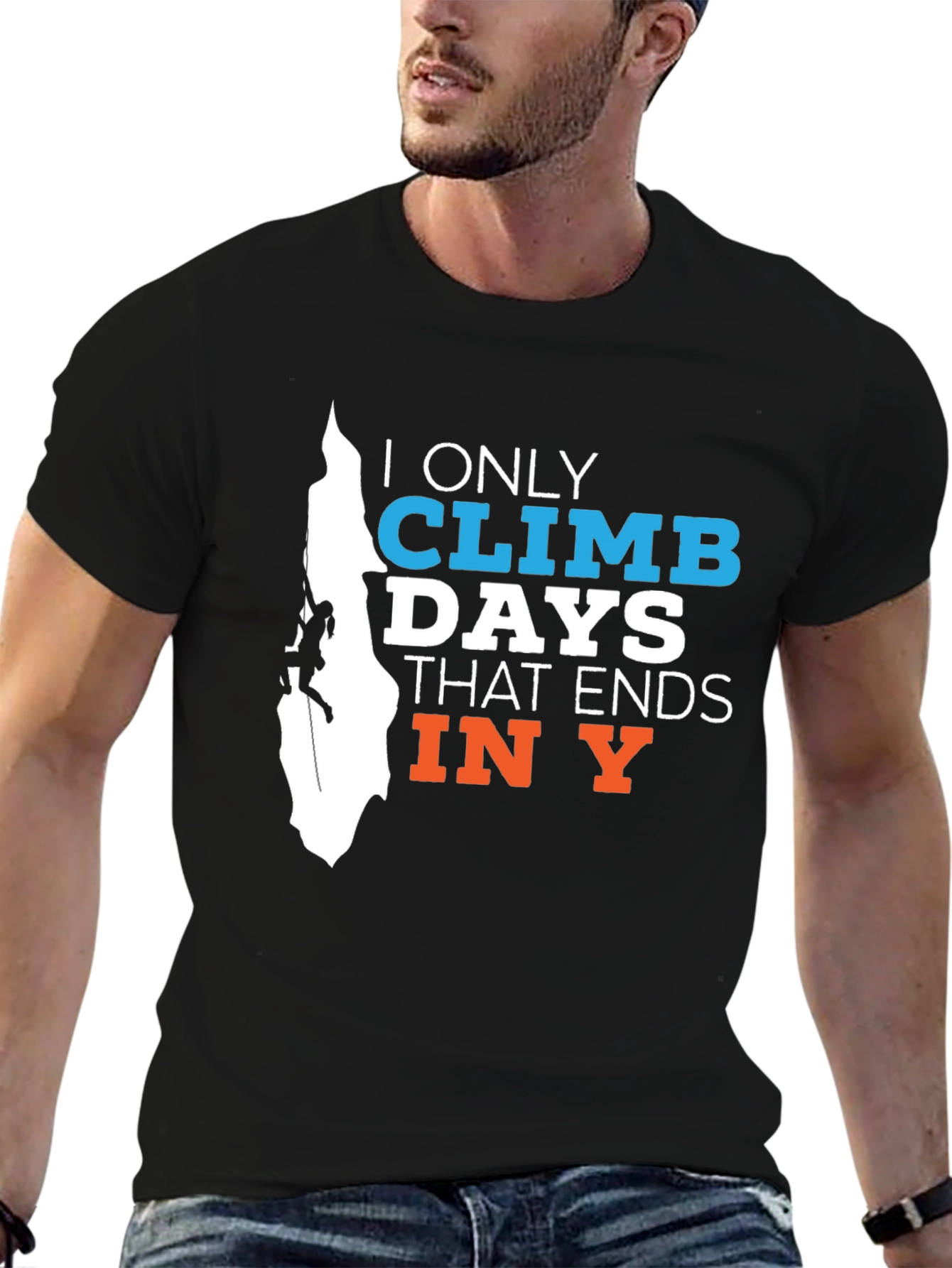 Black Climbing Days T-Shirt - Ends in Y view 6
