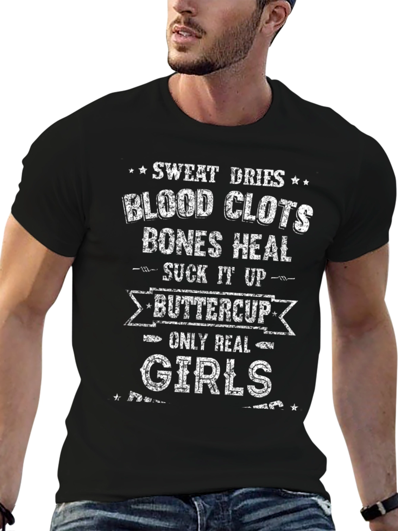 Sweat Dries Blood Clots Graphic Tee - 6