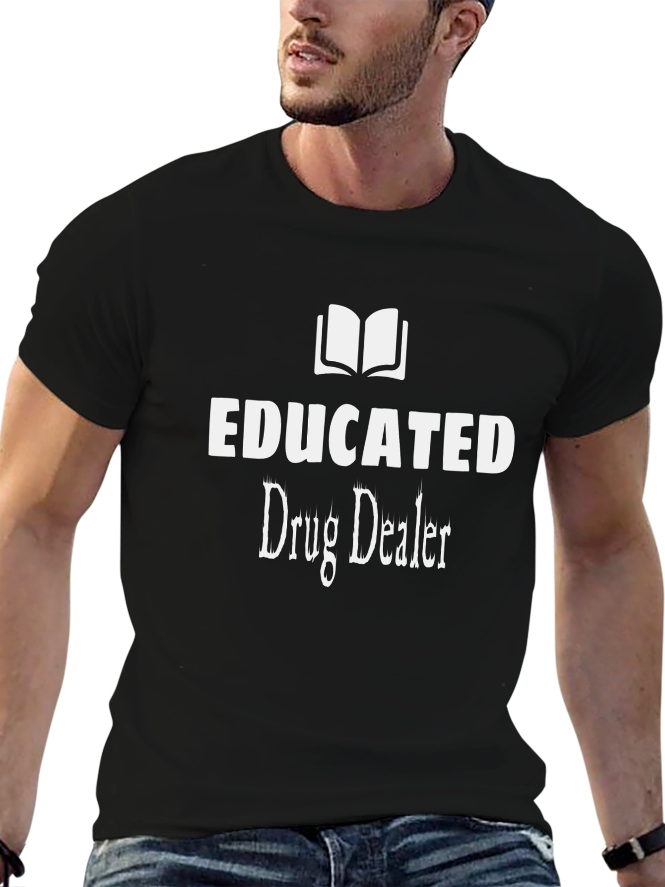 Black Educated Drug Dealer Graphic T-Shirt view 6