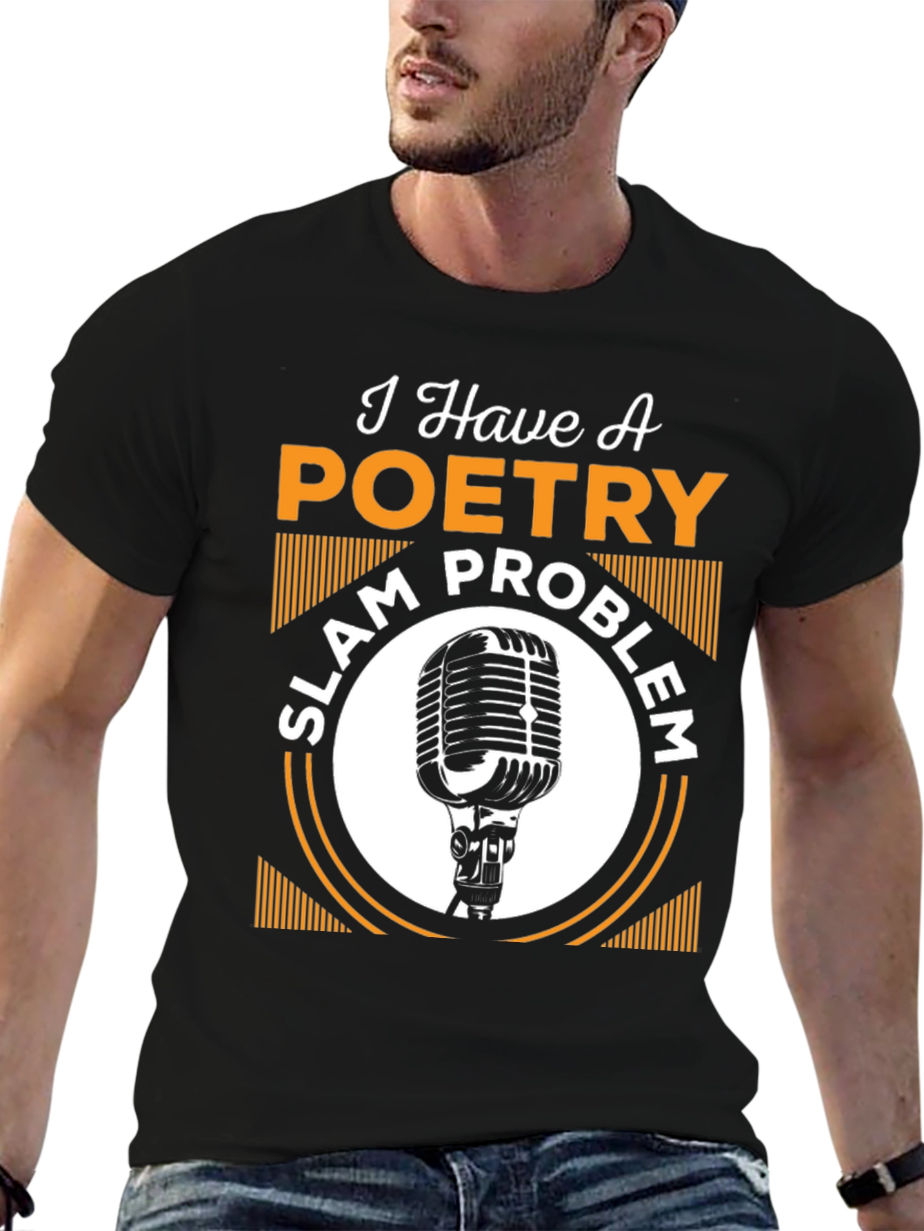 Black Poetry Slam Problem T-Shirt view 6