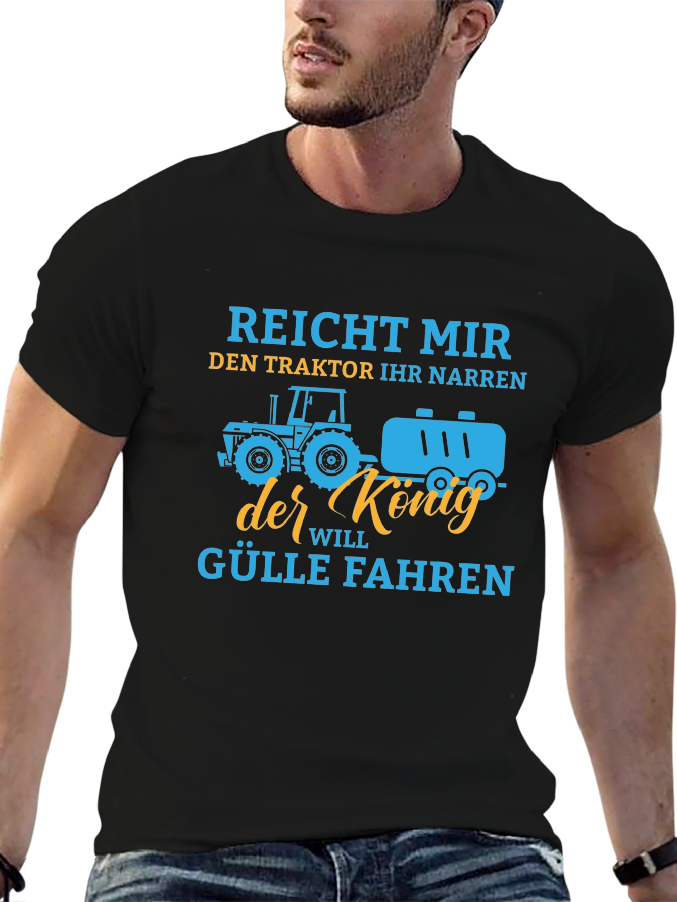 Black Reicht Mir Den Traktor T-Shirt view 6