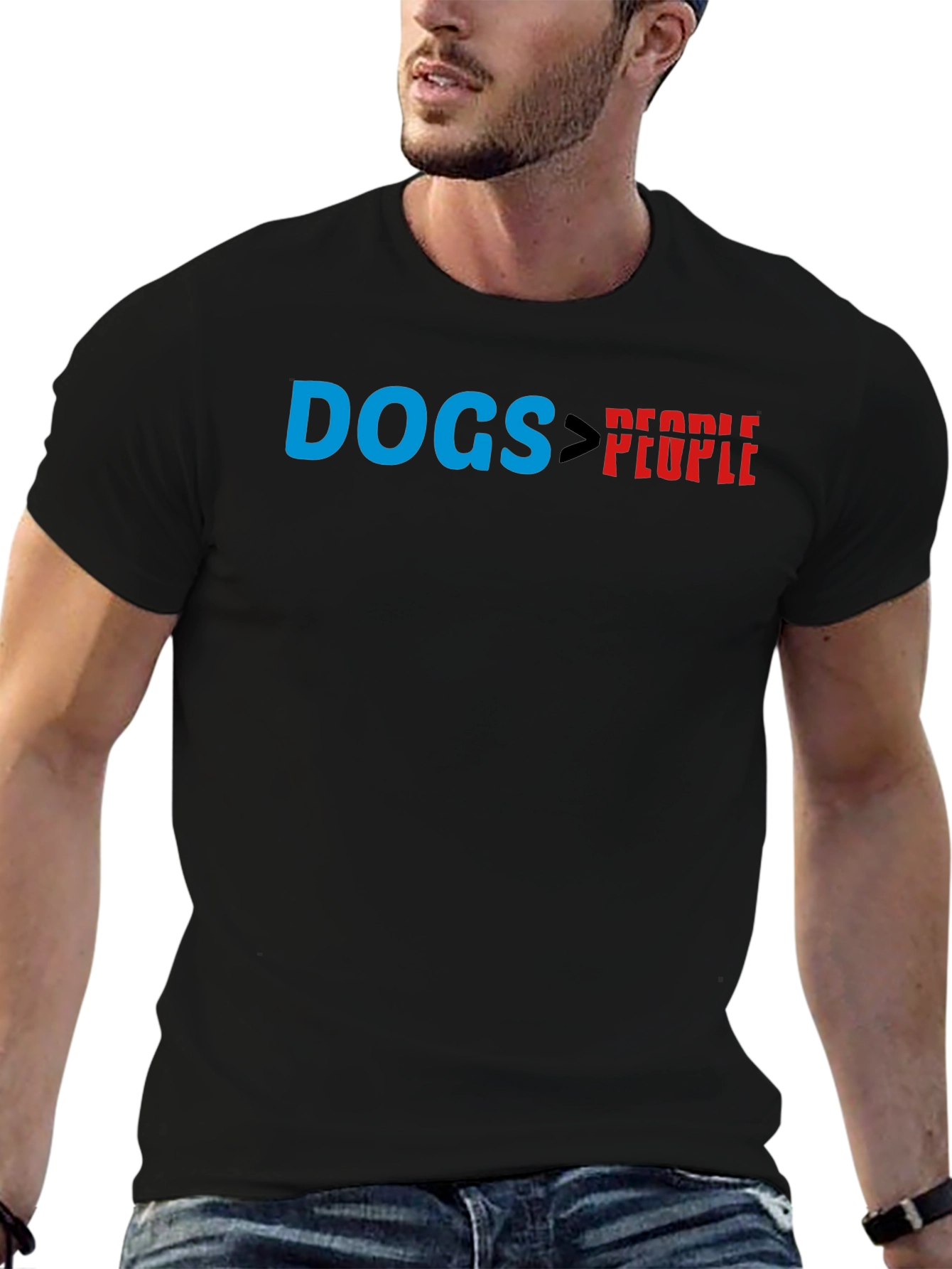 Black Dogs are Better T-Shirt - Black Graphic Tee view 6