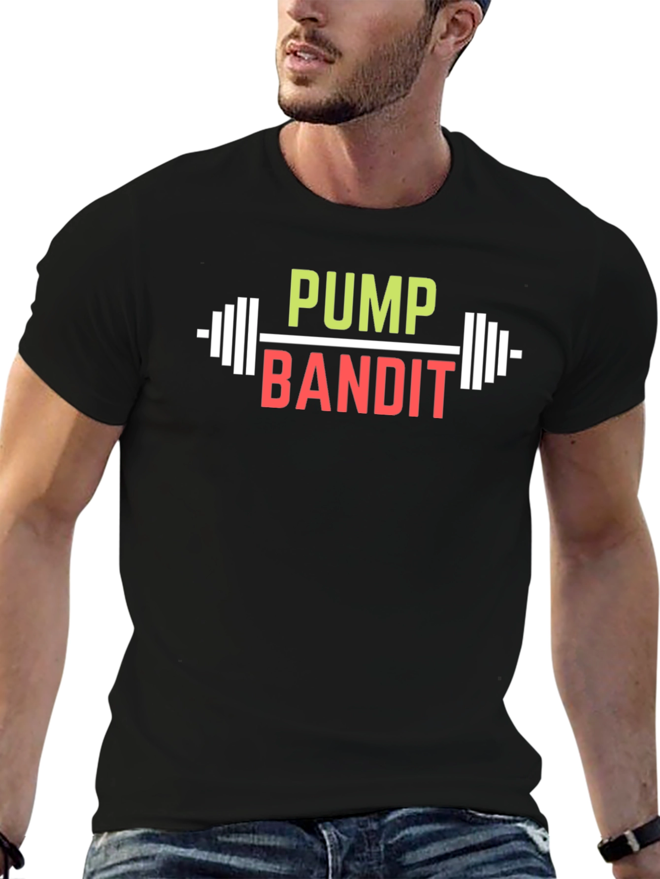 Black Pump Bandit T-Shirt - Gym & Fitness Apparel view 6