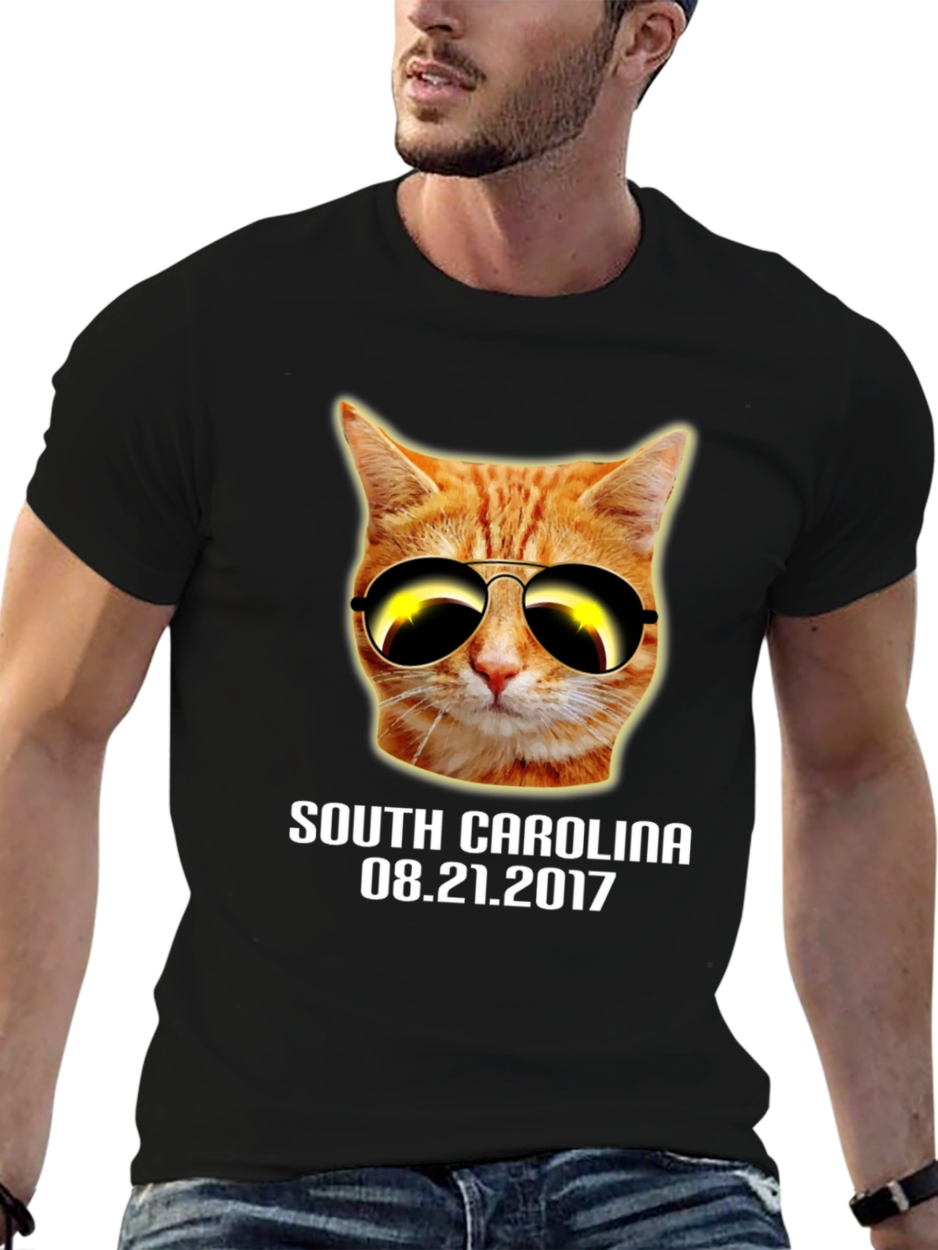 Black Cat Eclipse T-Shirt - South Carolina 2017 view 6