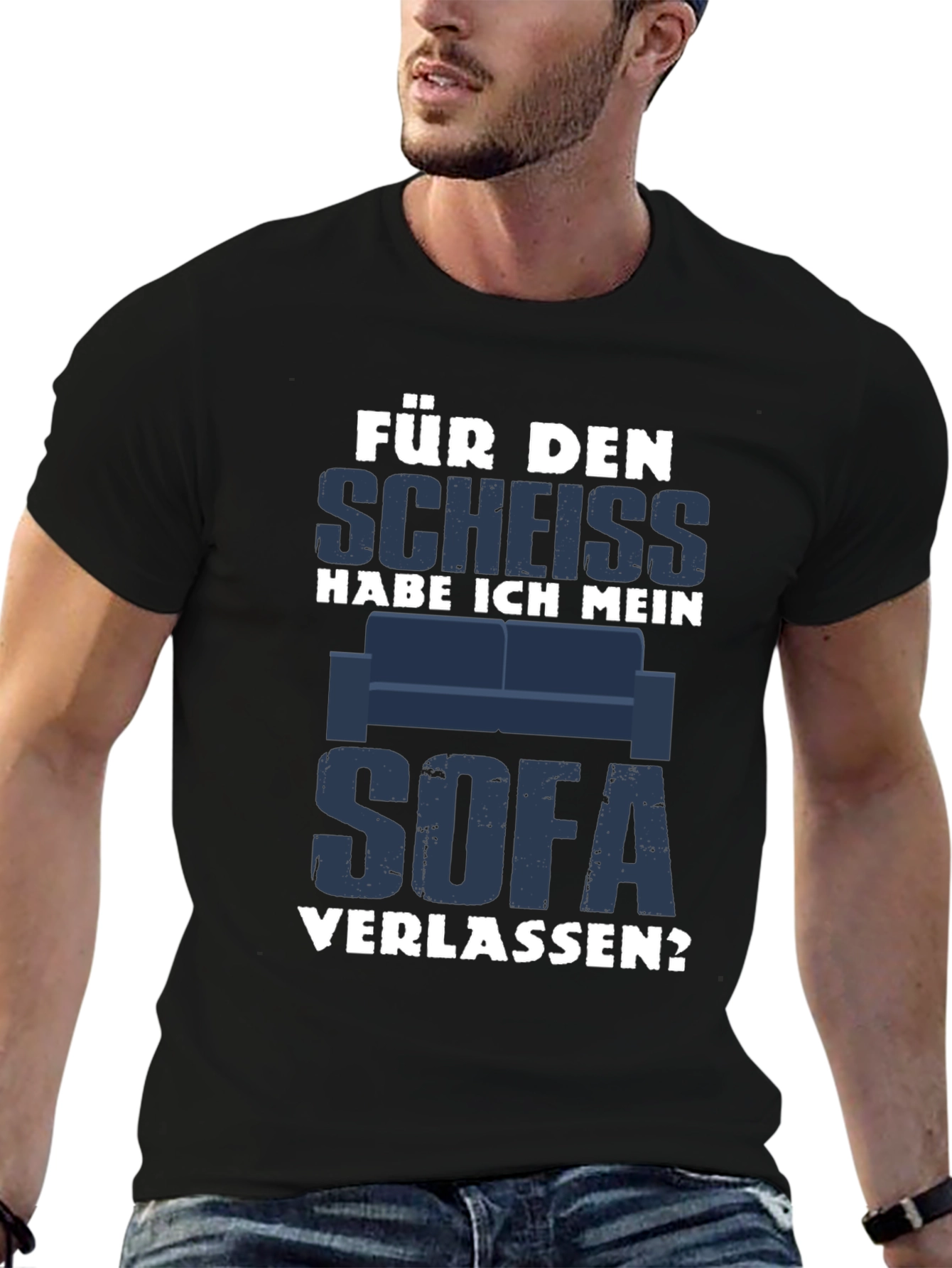 Black Für Den Scheiss T-Shirt - Funny German Slogan Tee view 6
