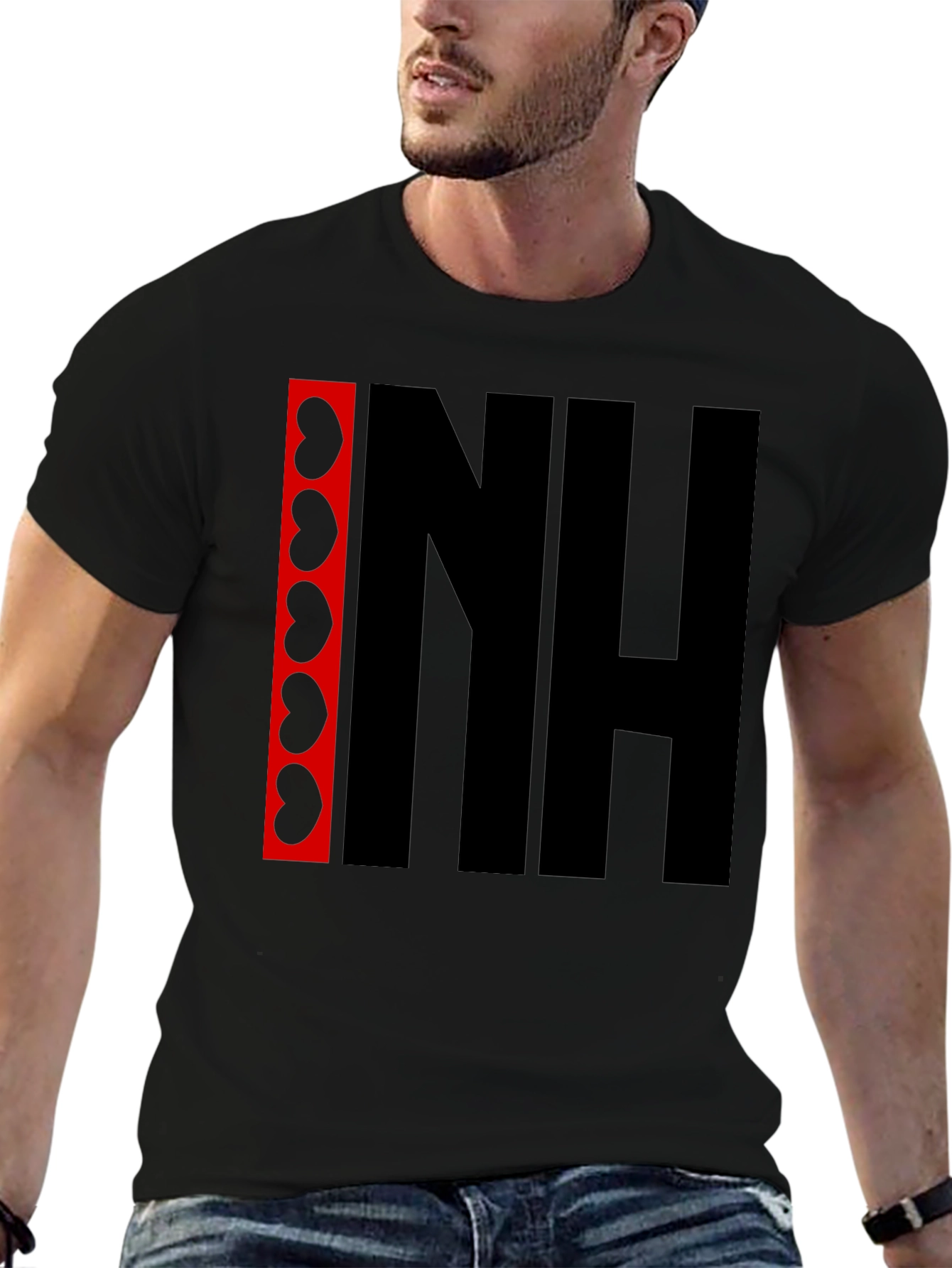 Black Cool Black Graphic Tee - Kidney NH Print view 6