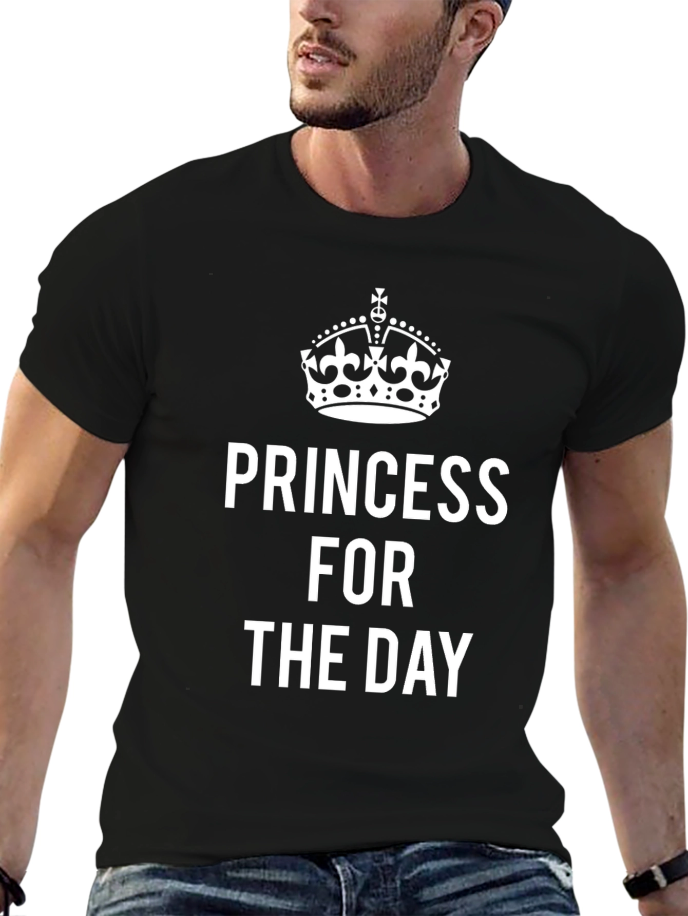 Black Princess For The Day Graphic T-Shirt view 6