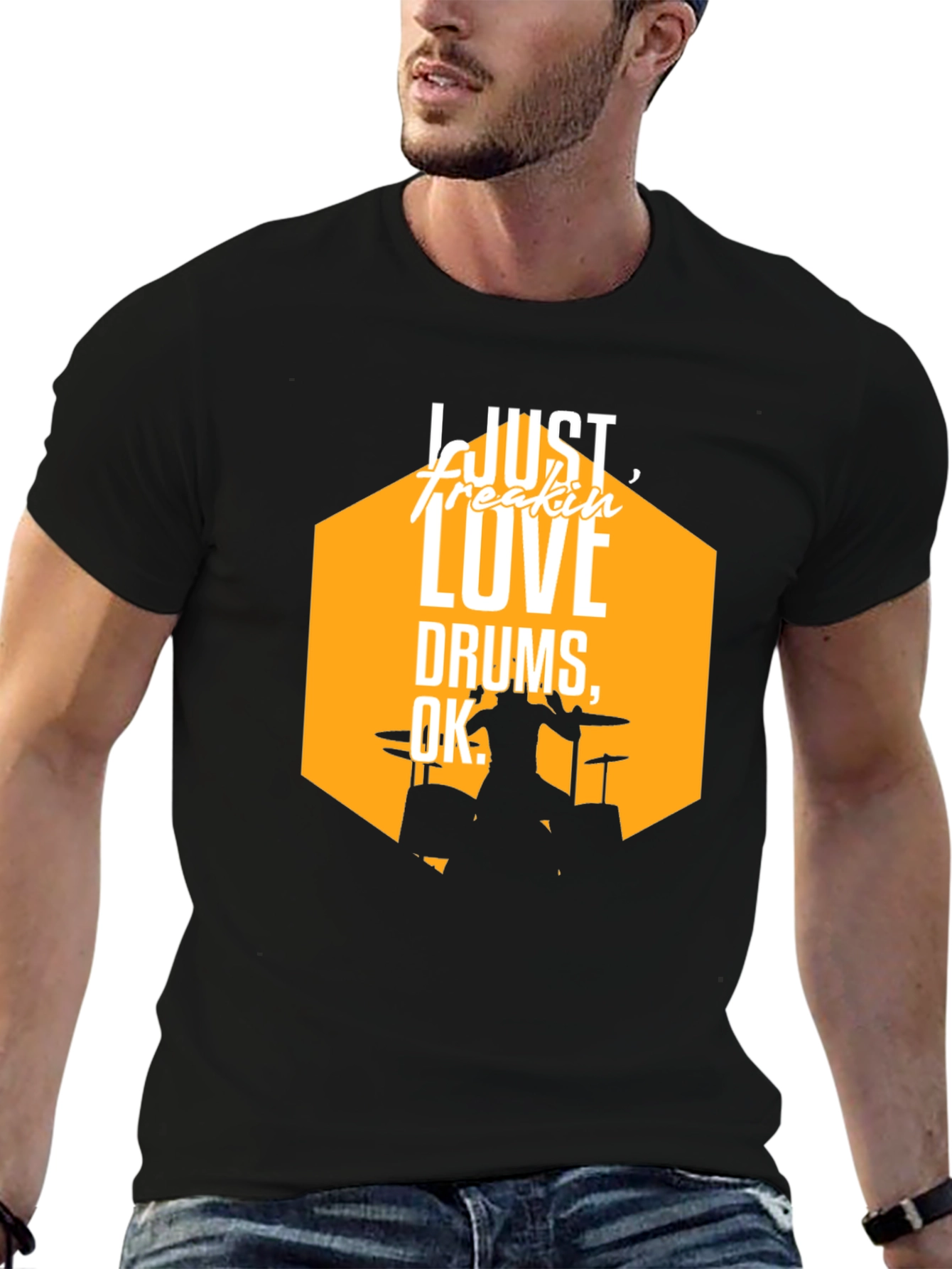Drum Lover T-Shirt - Just Freakin' Love Drums! - 6