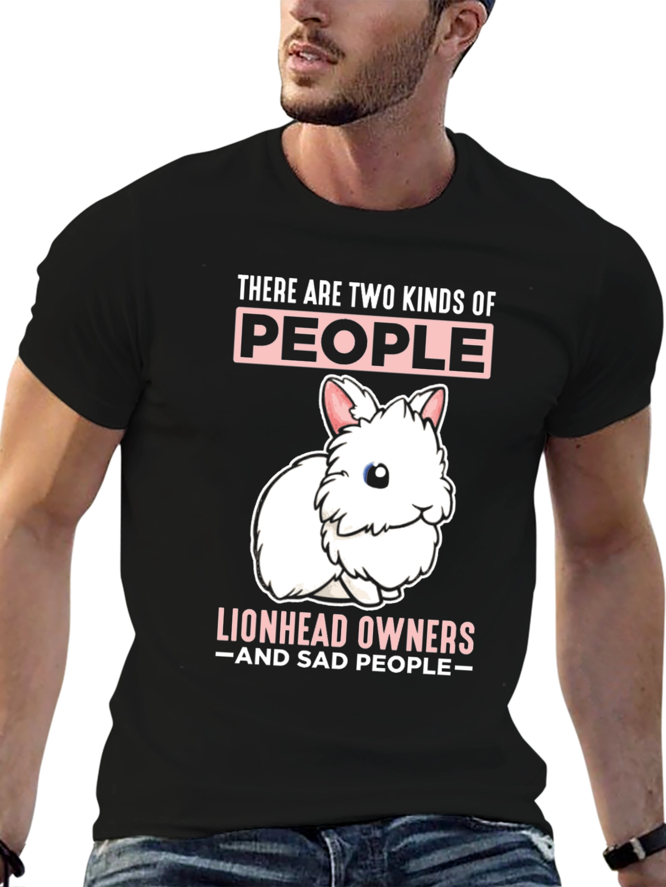 Black Lionhead Owner T-Shirt - Two Kinds of People view 6