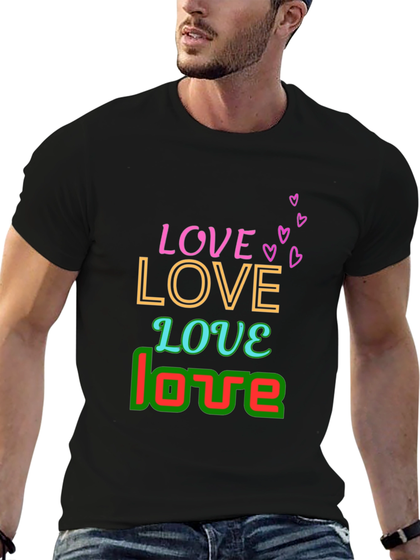 Black Love Graphic Tee - Stylish & Trendy view 6