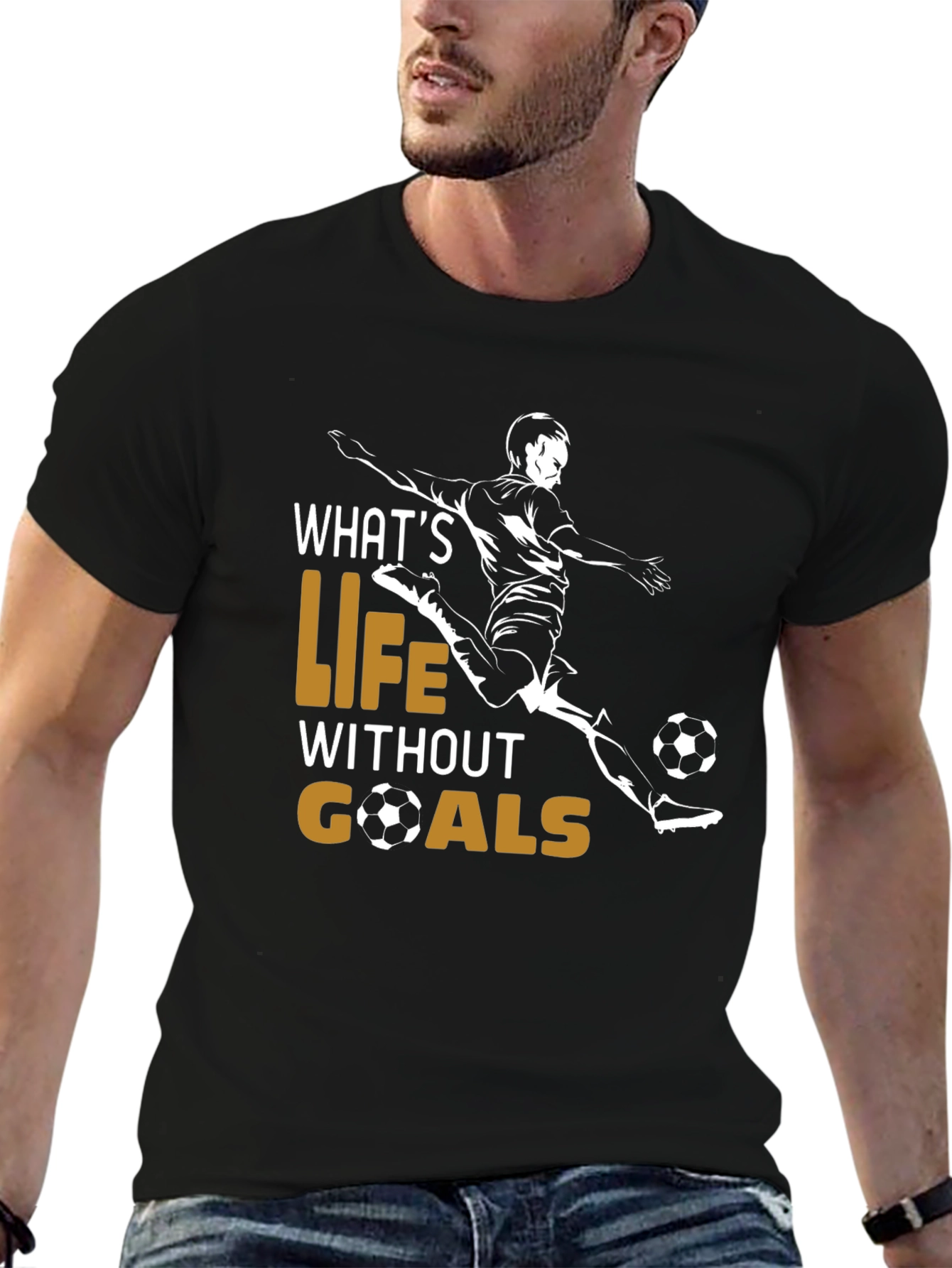Soccer Life Goals Graphic T-Shirt - 6