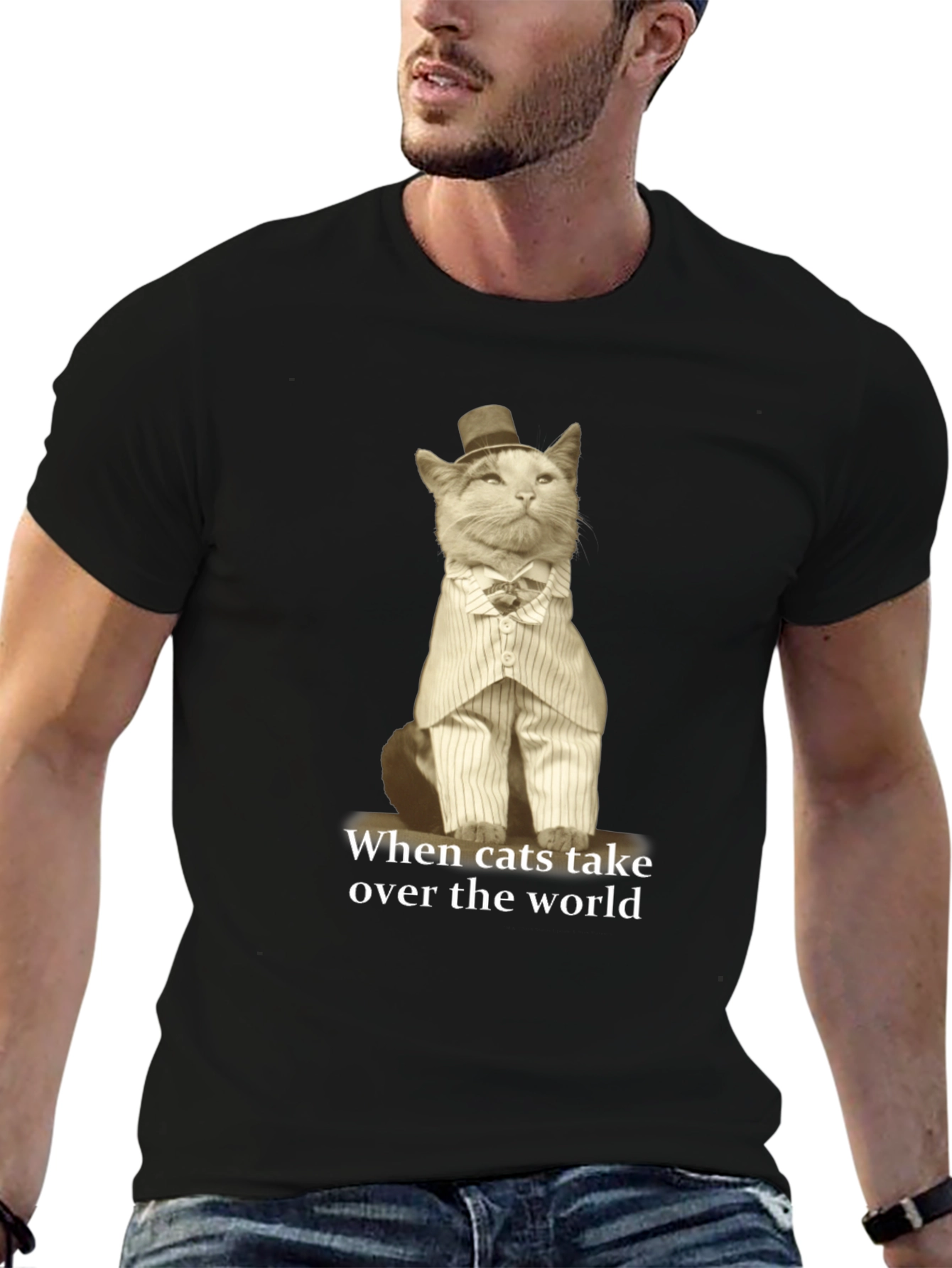 Black Cat Takeover T-Shirt view 6