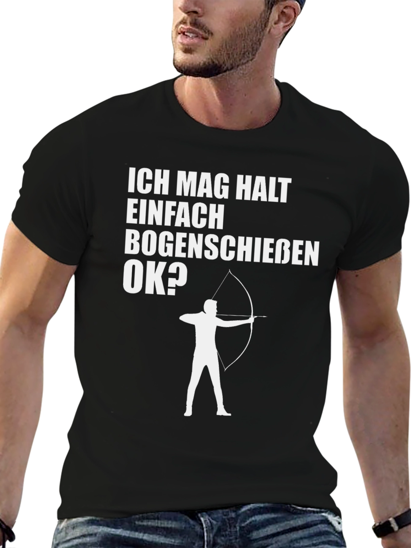 Black Archery T-Shirt - Ich Mag Halt Bogenschiessen OK? view 6