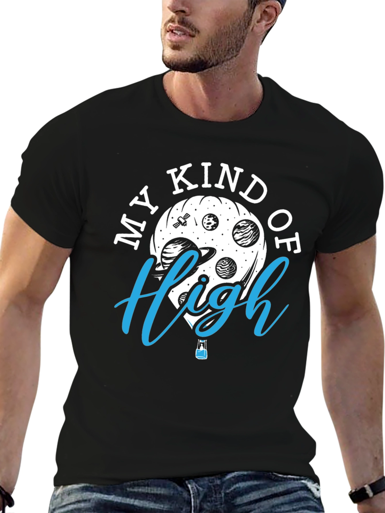 Black My Kind of High Graphic T-Shirt view 6