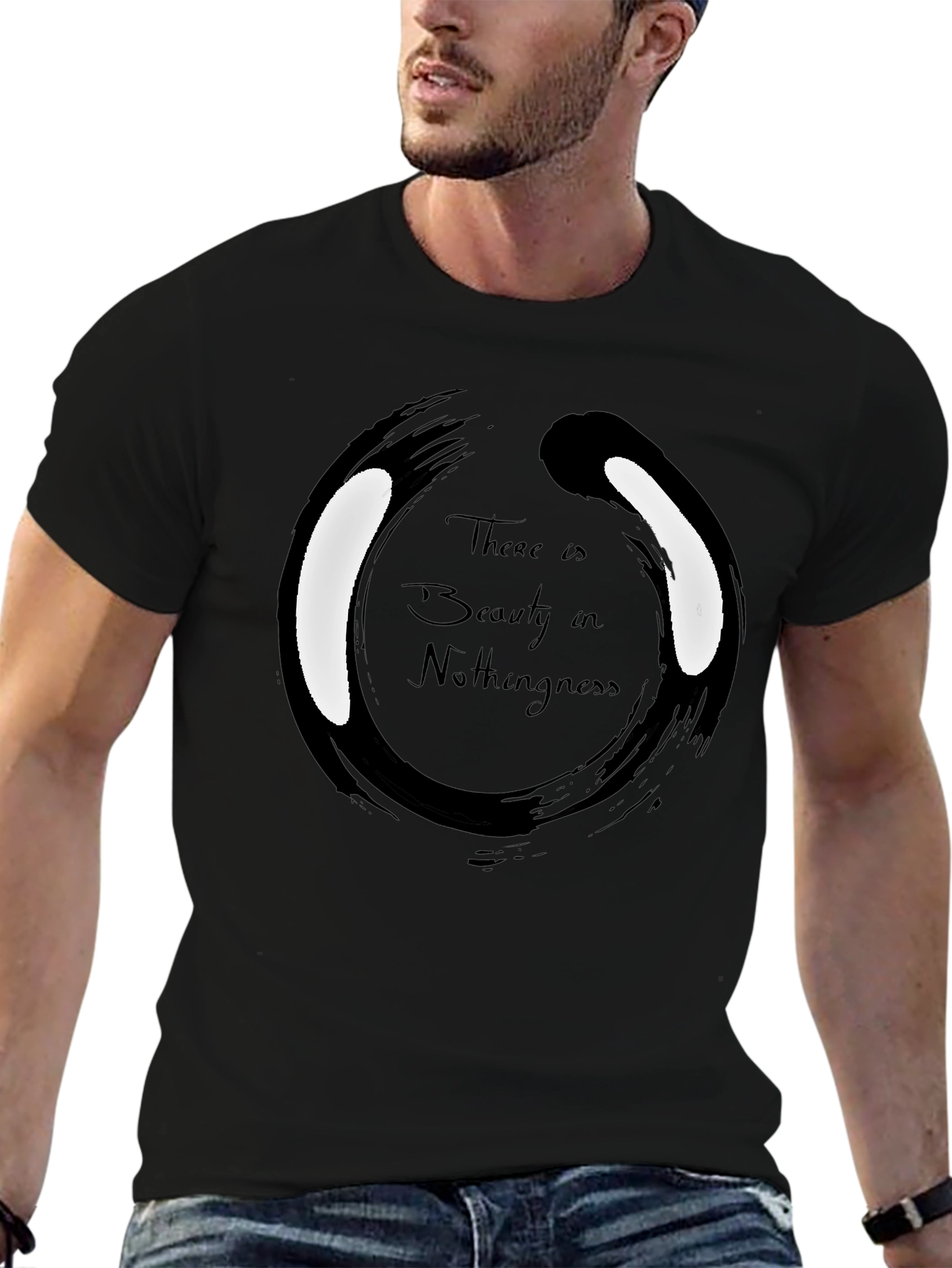 Black Beauty in Nothingness Black T-Shirt view 6