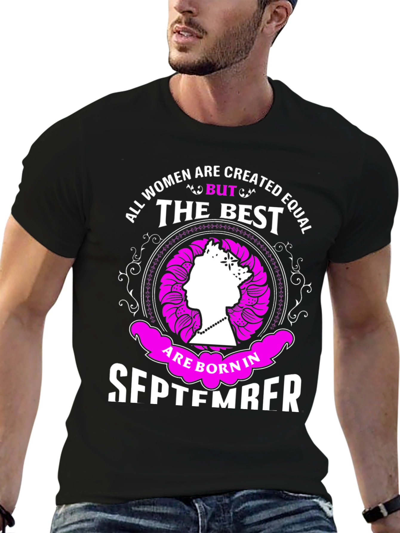Black Best Women Are Born In September T-Shirt view 6