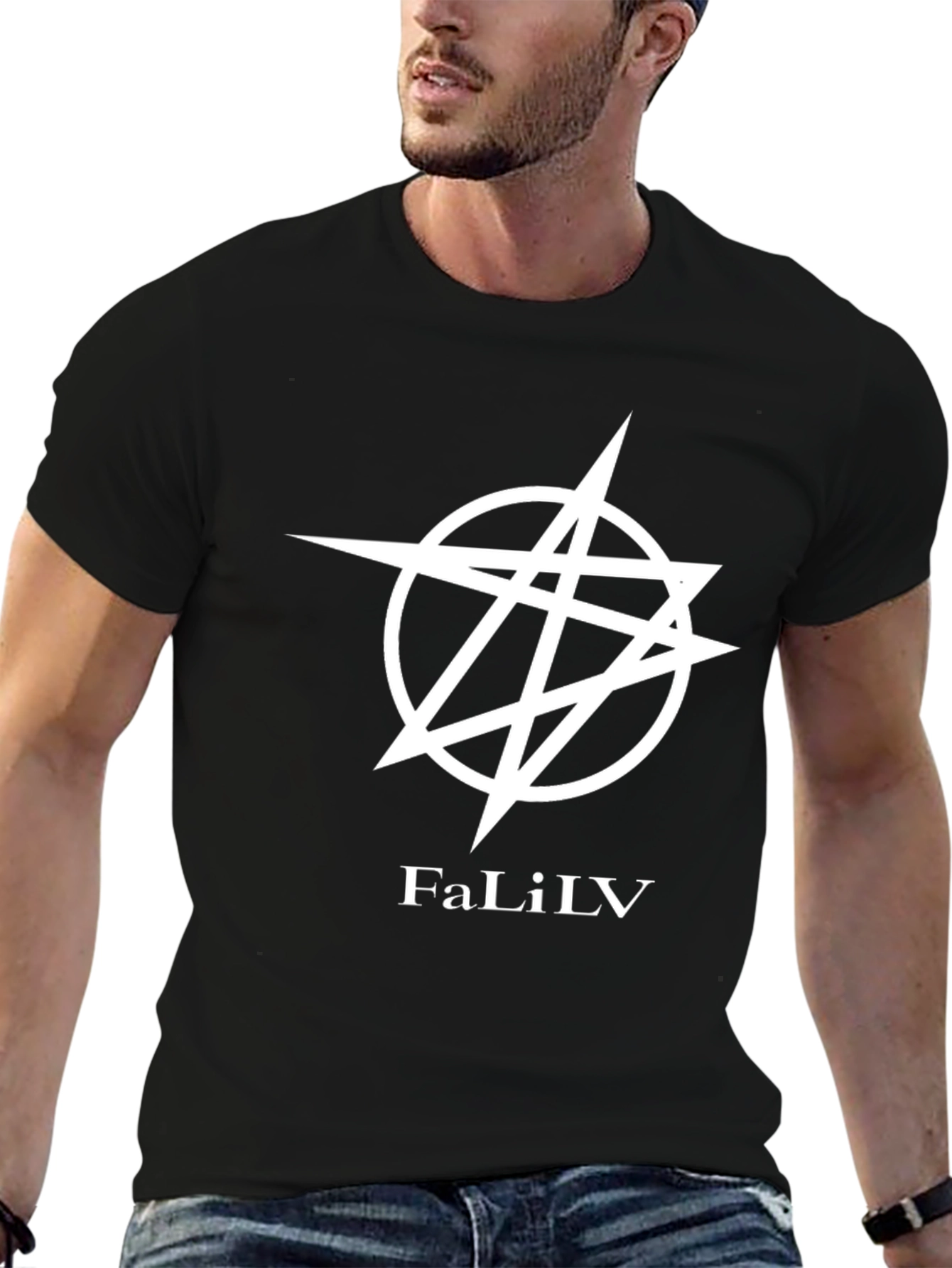 Black FaLiLV Graphic Print Black T-Shirt view 6
