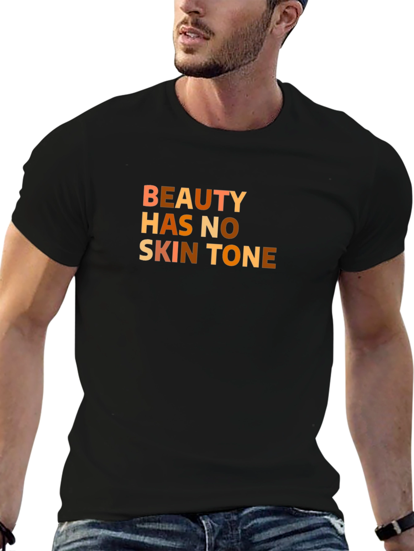 Black Beauty Has No Skin Tone T-Shirt view 6