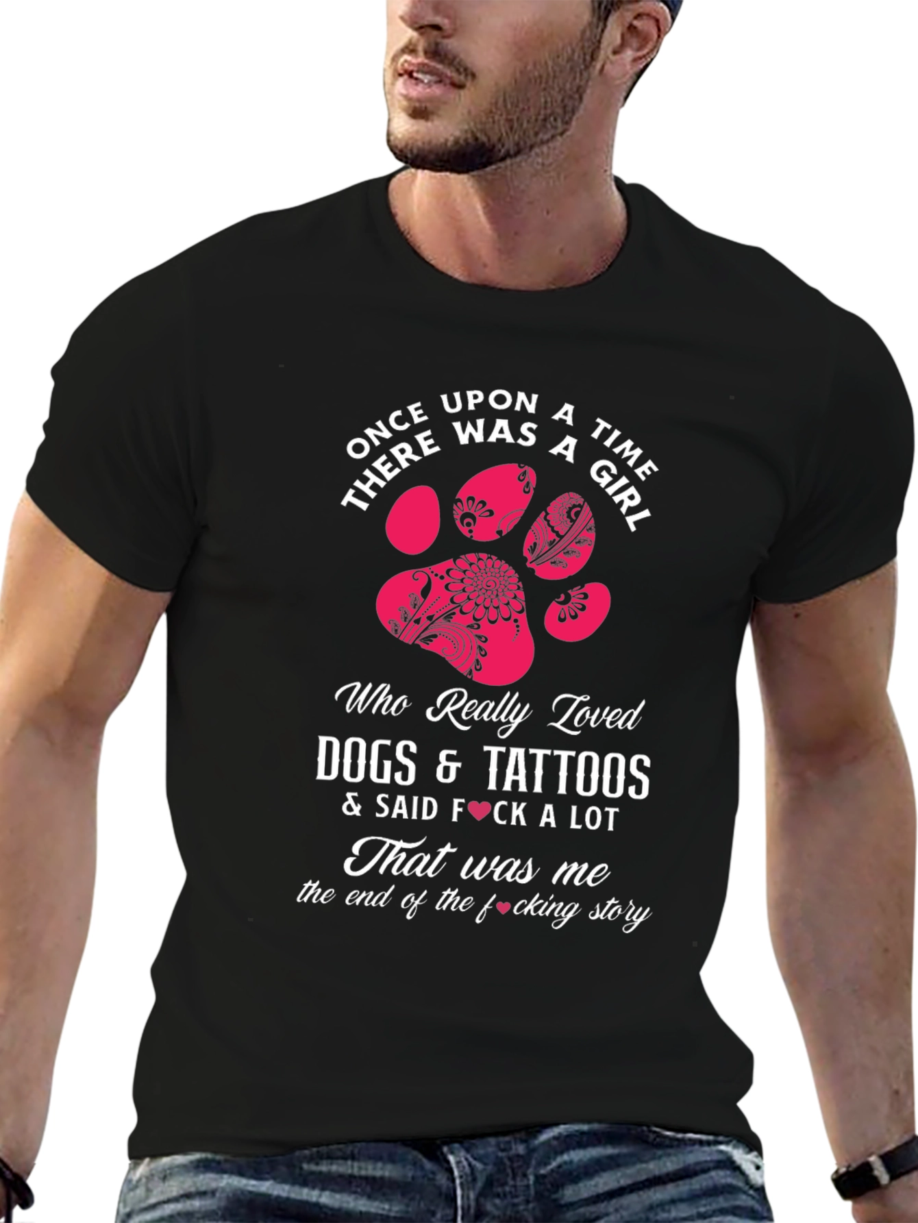 Black Dog & Tattoo Lover T-Shirt - Once Upon A Time view 6