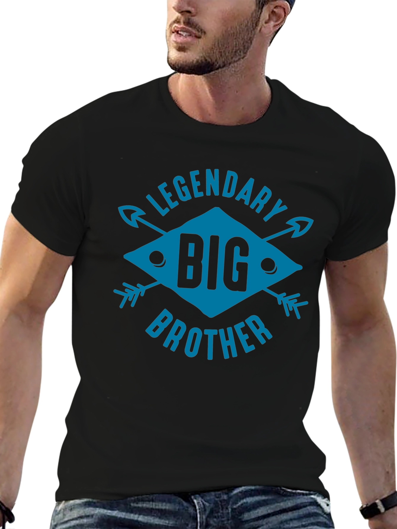 Black Legendary Big Brother Graphic T-Shirt view 6
