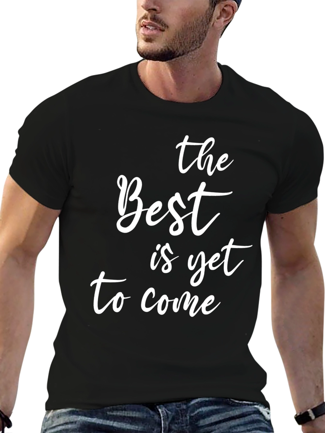 Black The Best is Yet to Come Graphic Tee view 6
