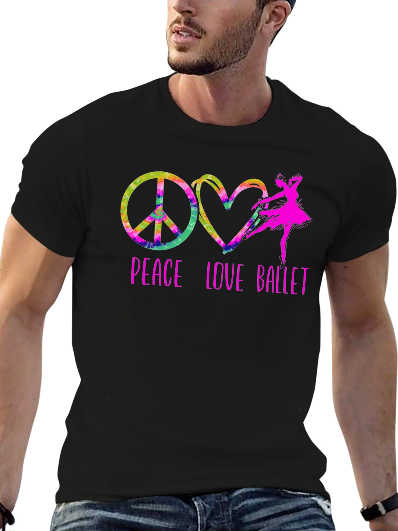 Peace Love Ballet Graphic T-Shirt - 6