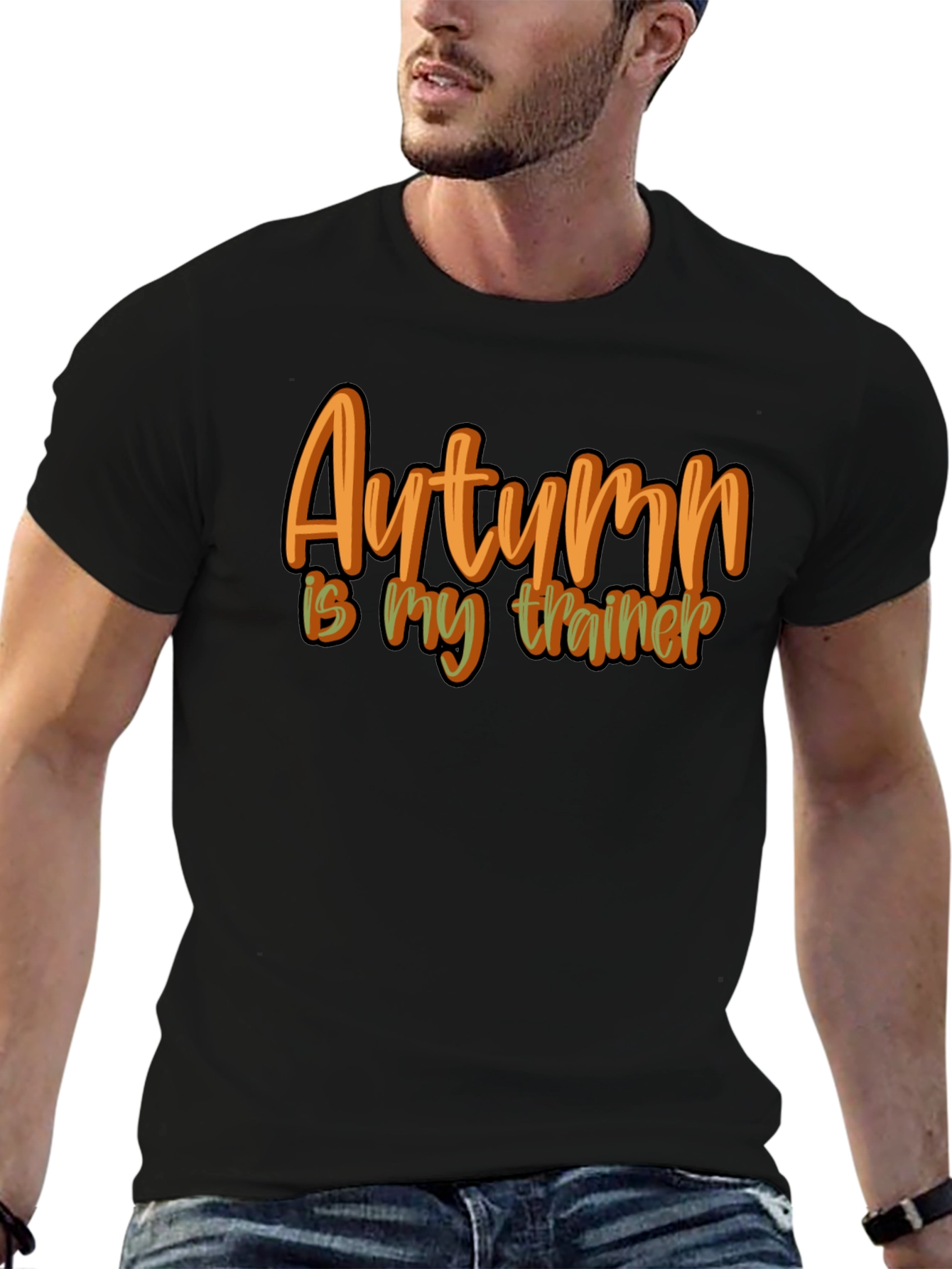 Black Autumn is my Trainer - Graphic T-Shirt view 6