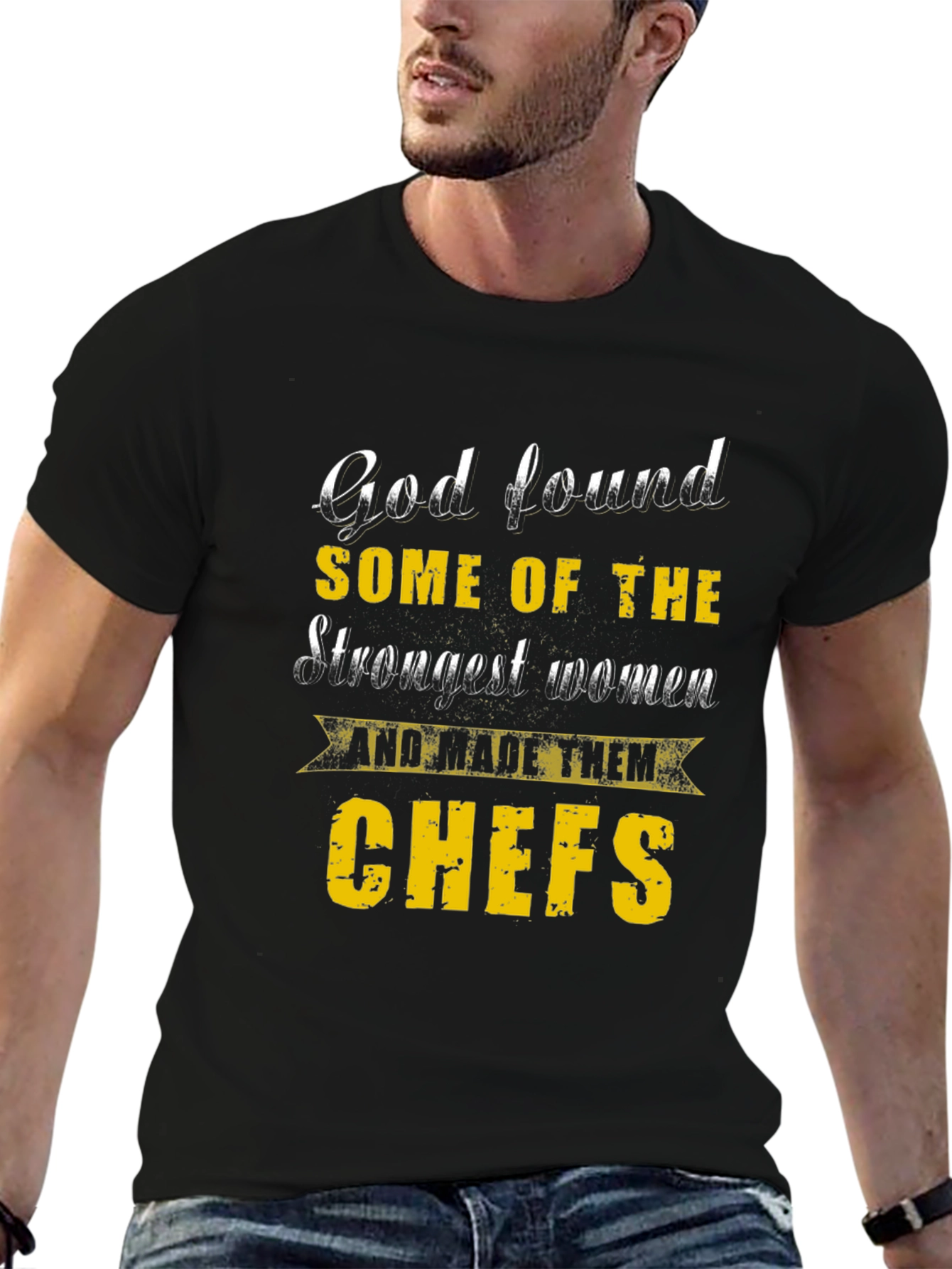 Black God Found The Strongest Women Chefs Graphic T-Shirt view 6