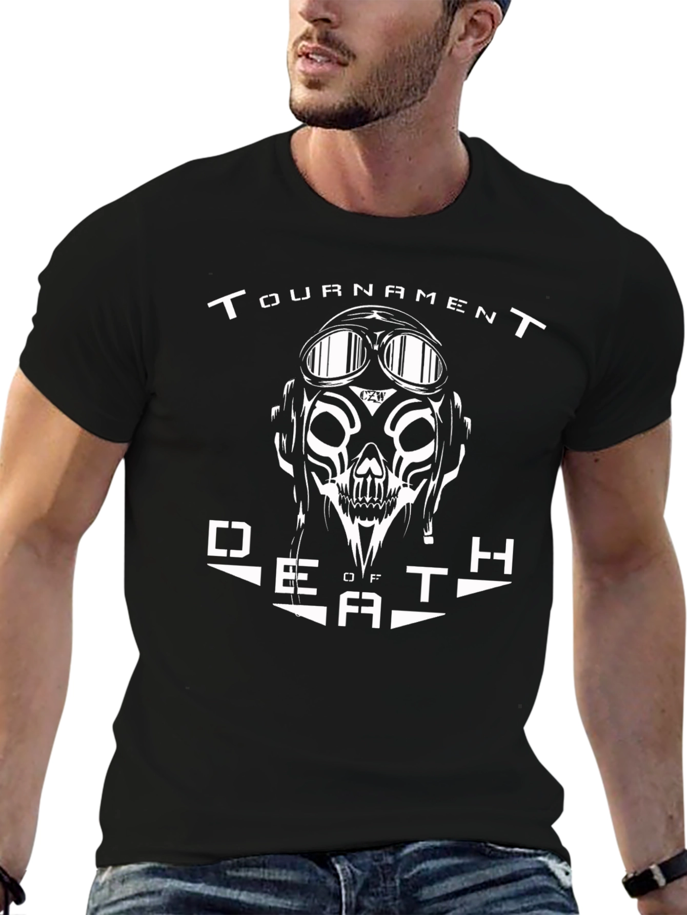 Black Tournament of Death Graphic Tee view 6