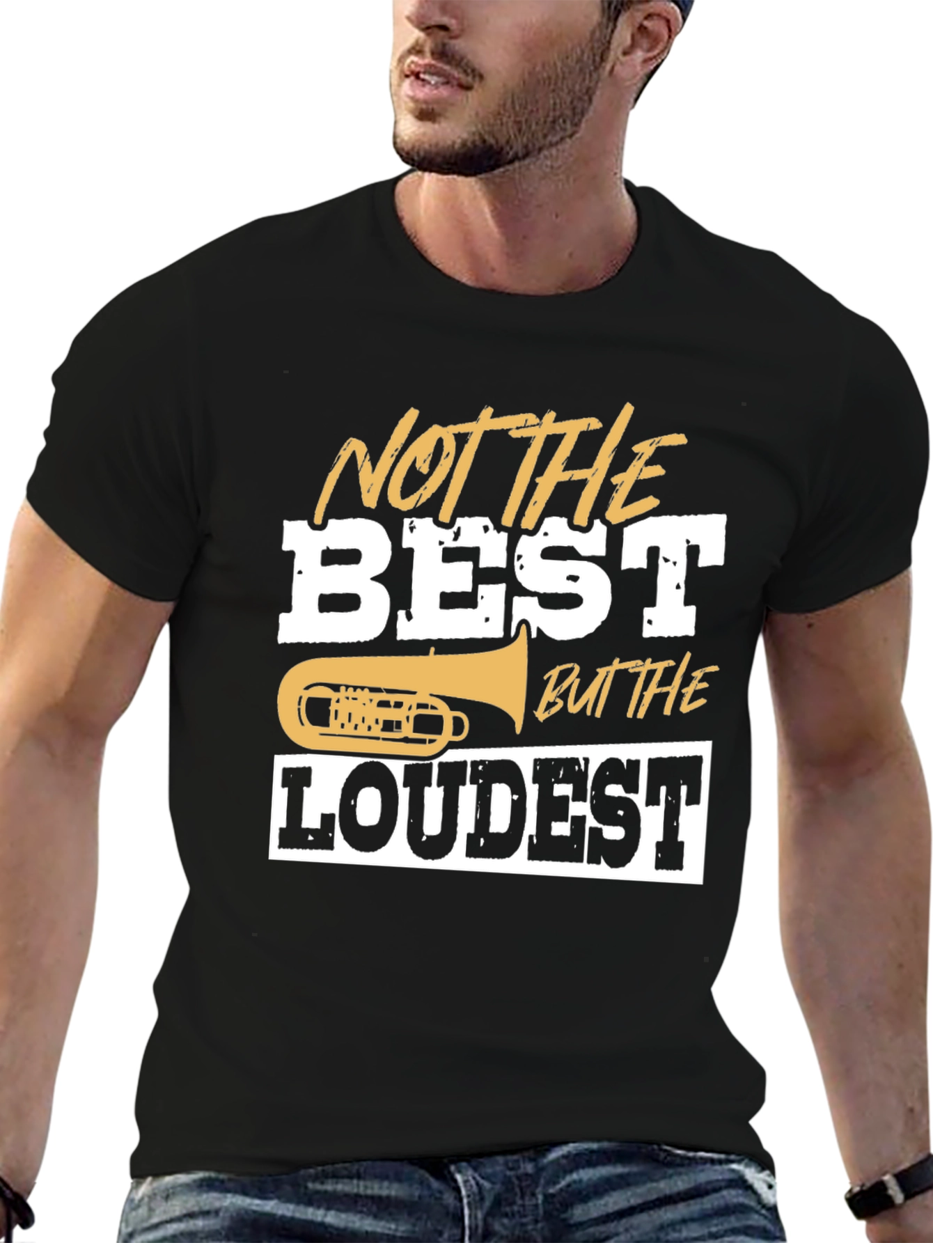 Black Not The Best But The Loudest T-Shirt view 6