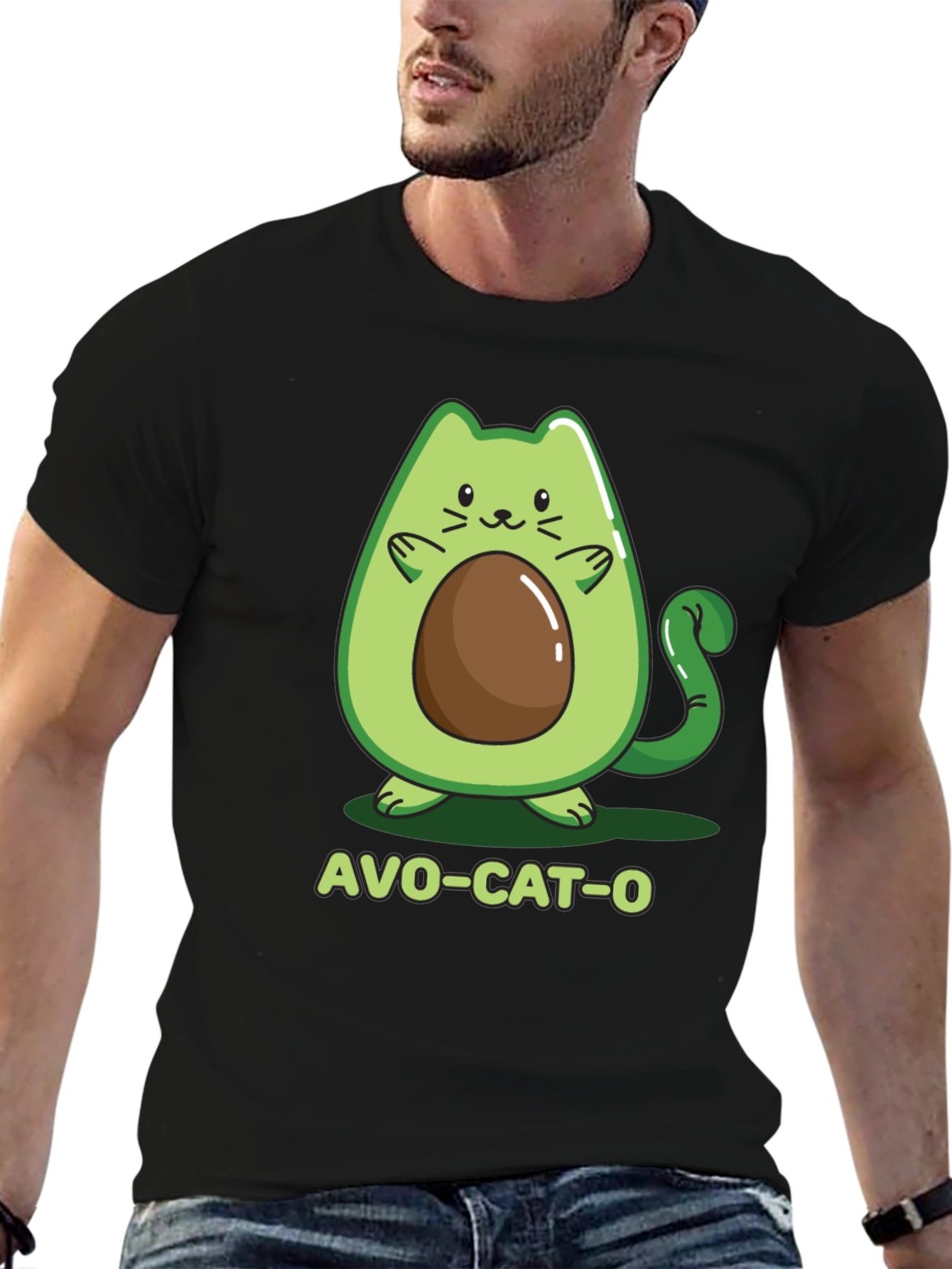 Black Avo-Cat-O Graphic T-Shirt view 6