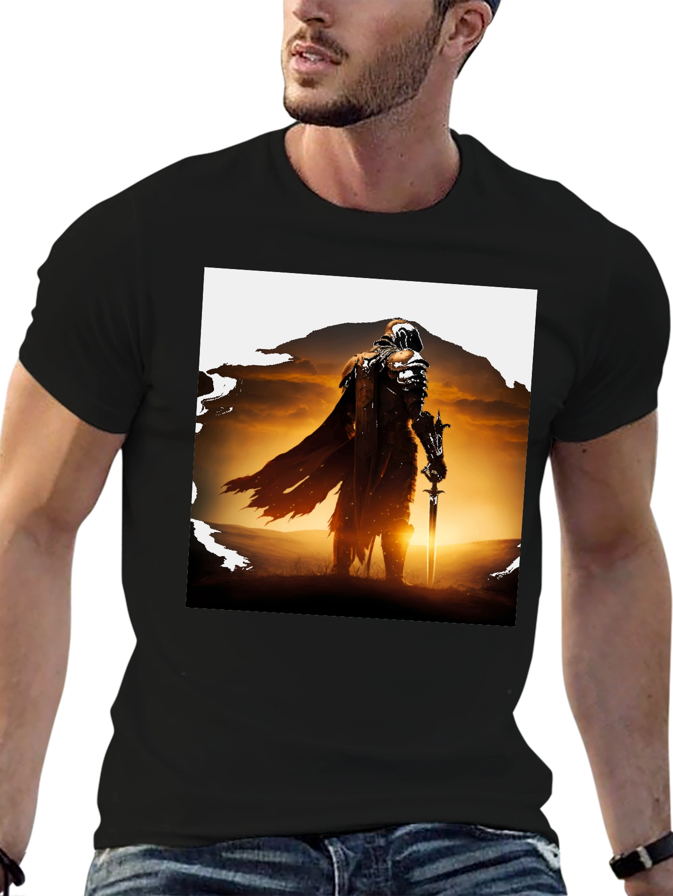 Black Warrior Graphic Tee - Black view 6