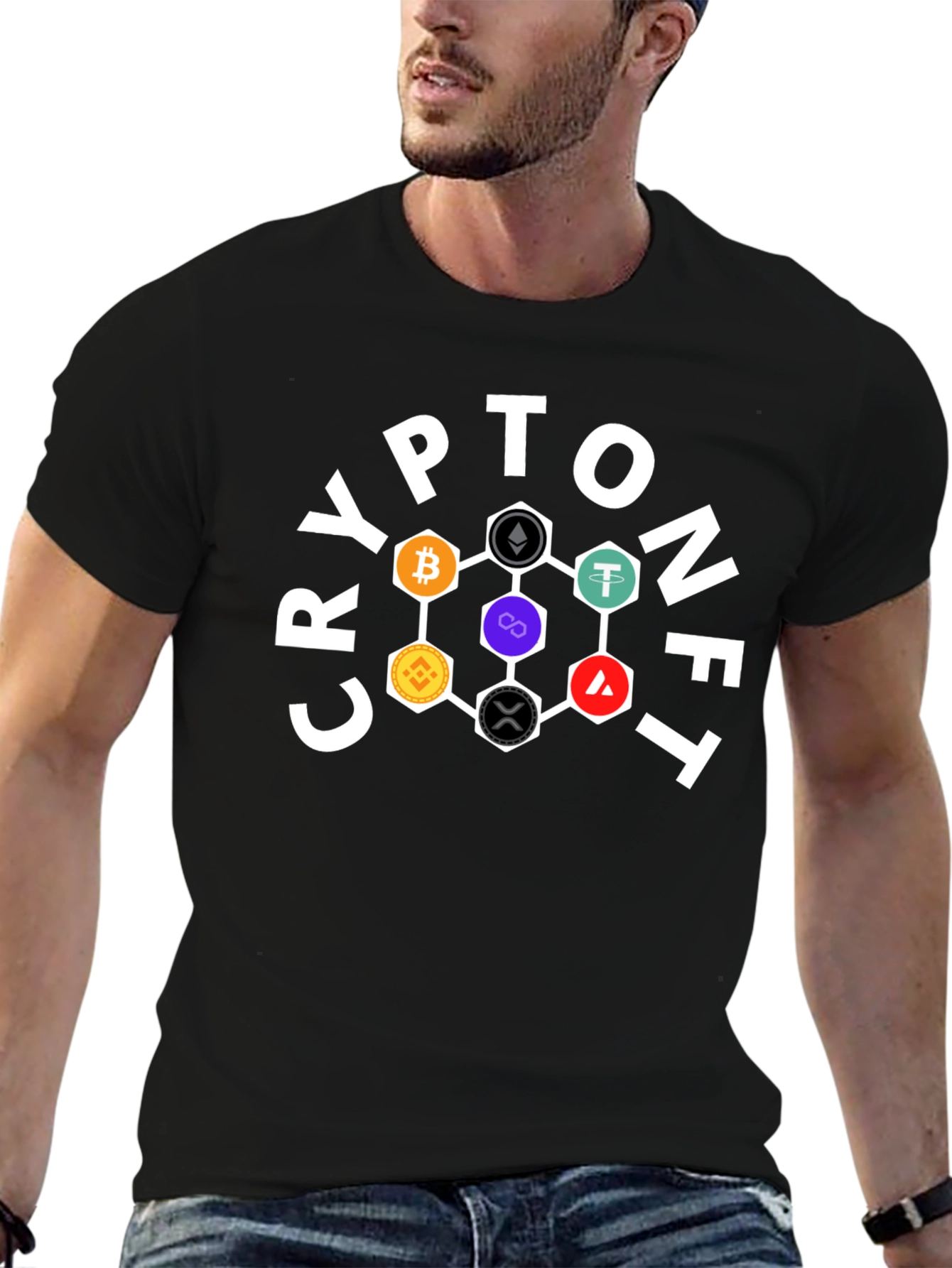 Black Crypto NFT T-Shirt view 6