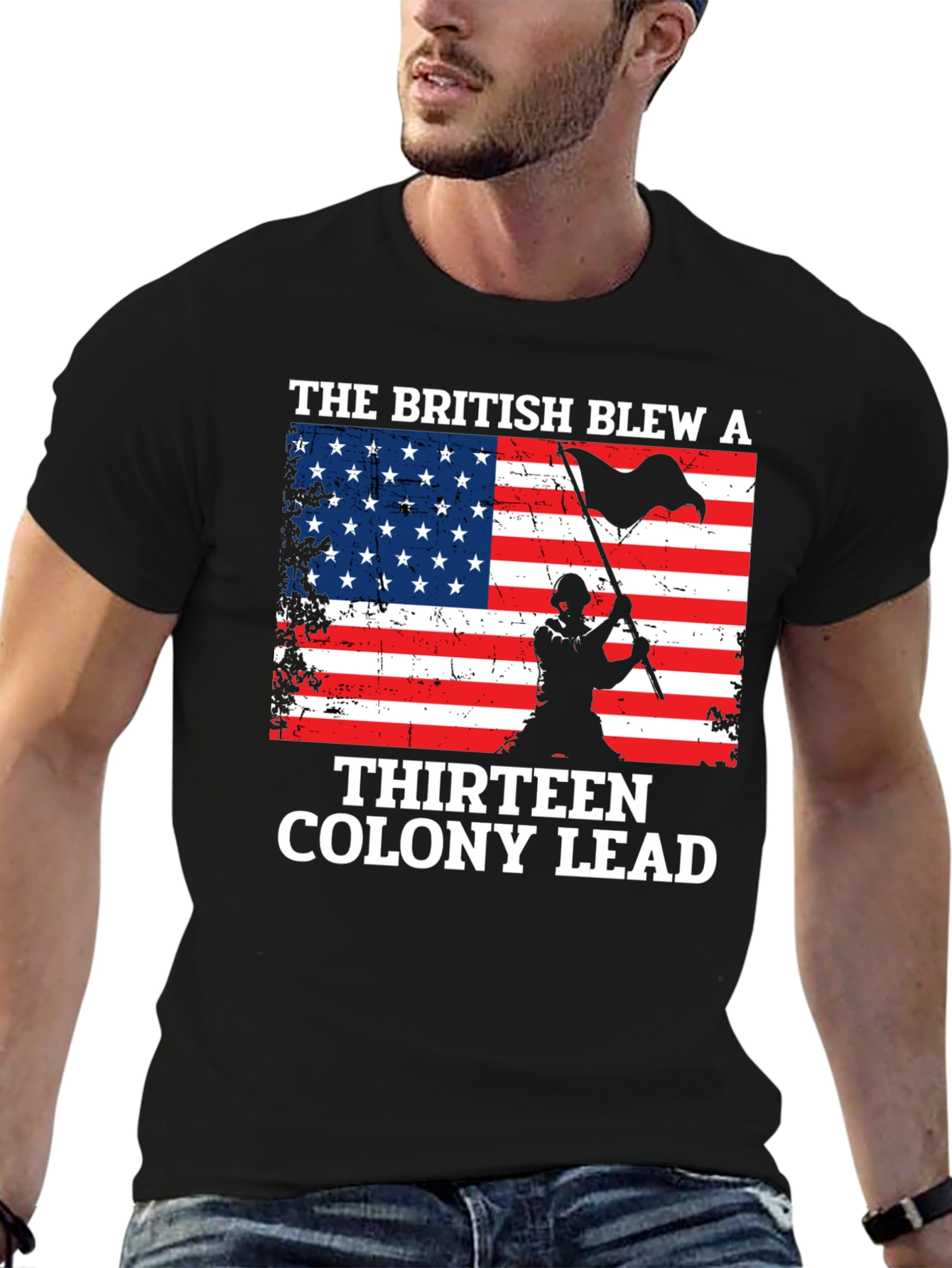 Black British Blew a Thirteen Colony Lead T-Shirt view 6