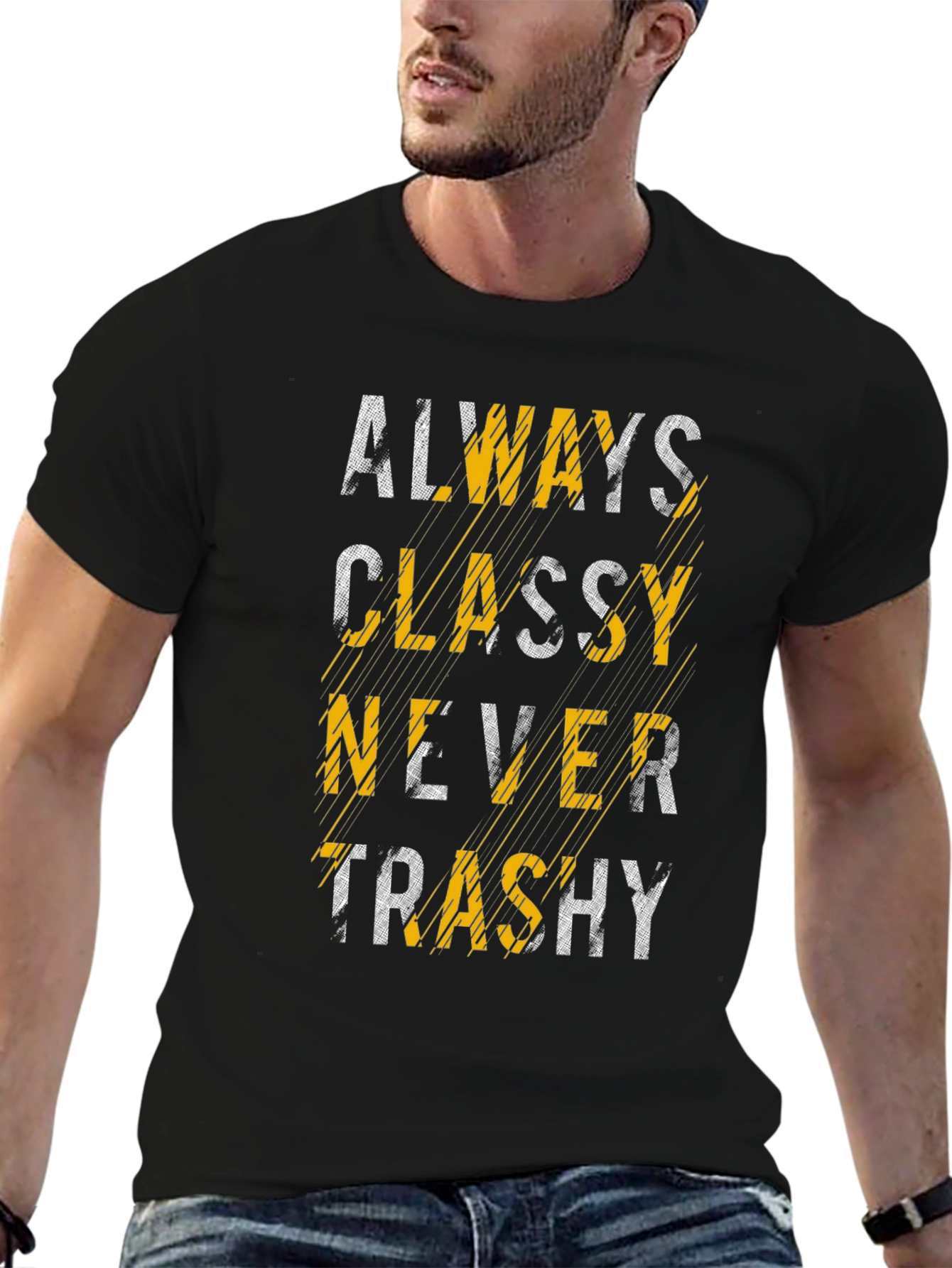 Black Always Classy Graphic T-Shirt view 6