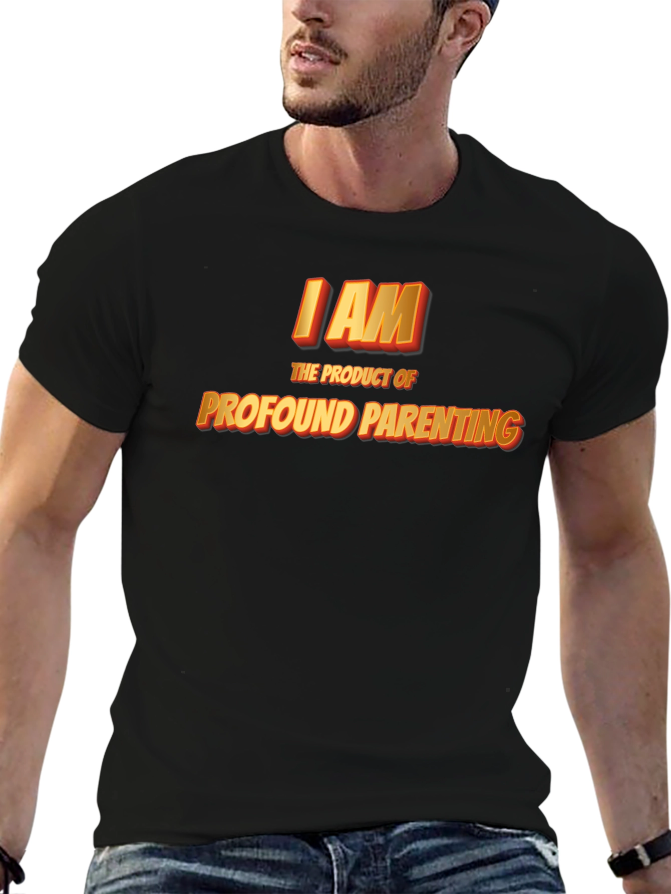 Black Profound Parenting Black T-Shirt view 6