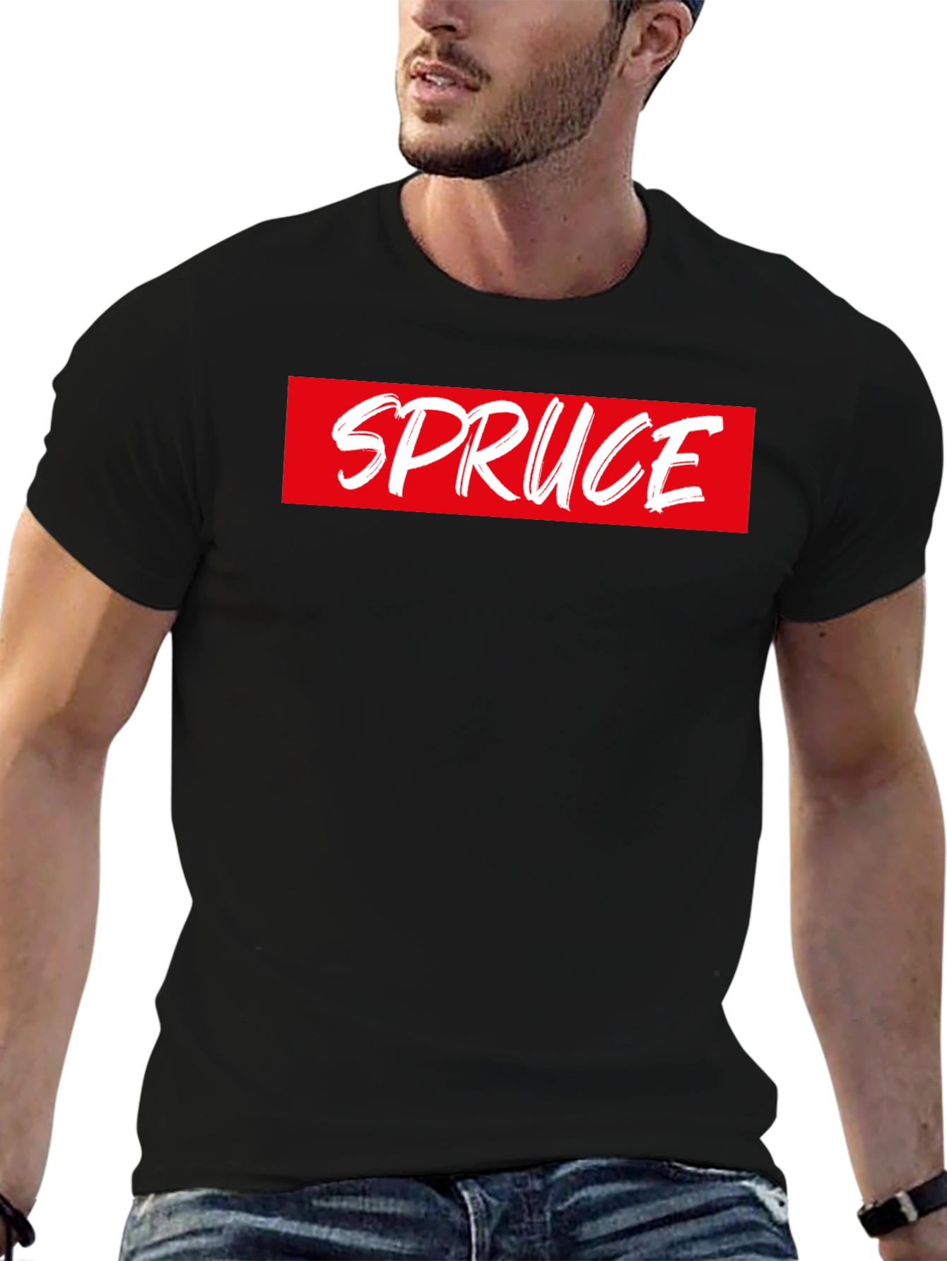 Black SPRUCE Graphic Tee - Black view 6
