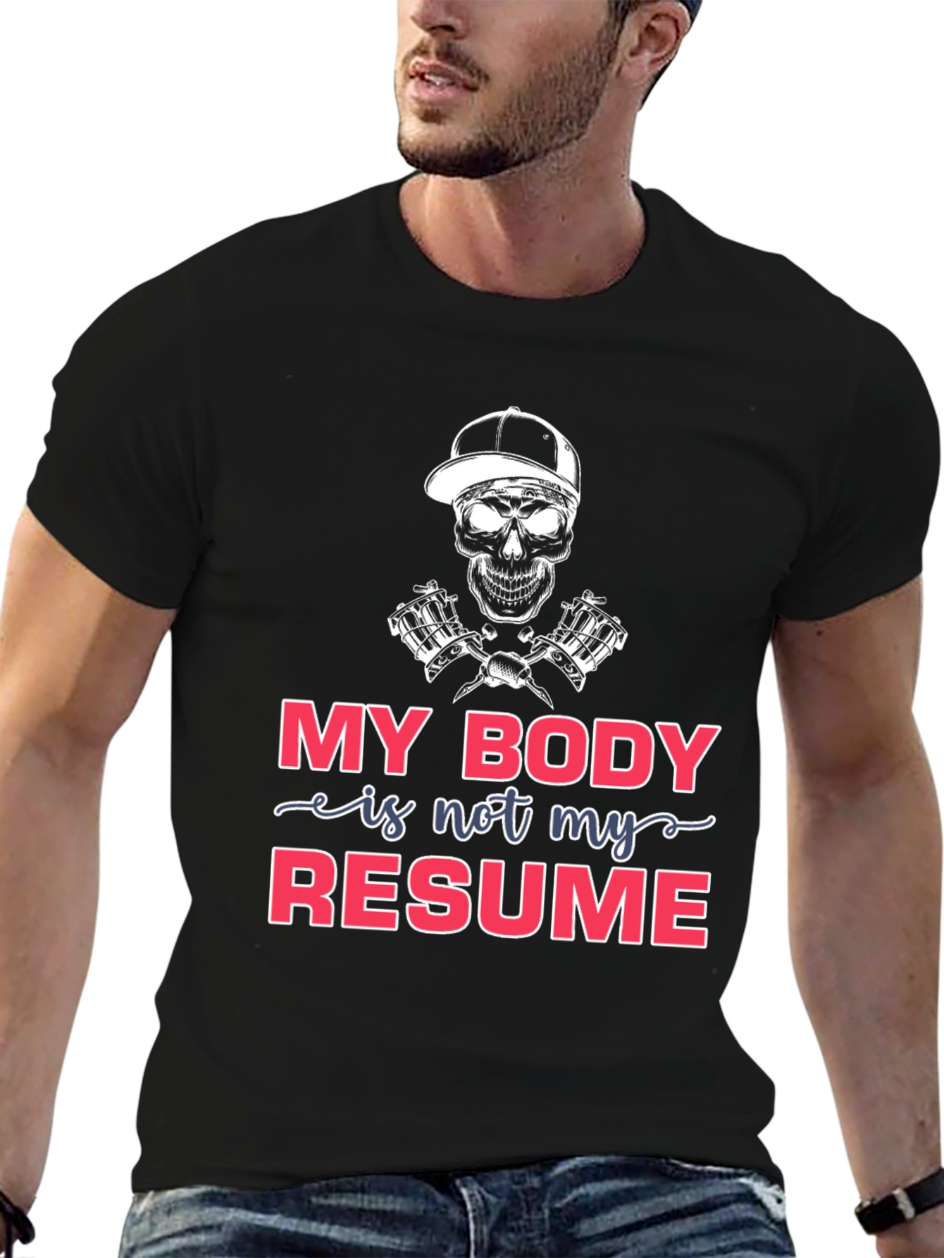 My Body is Not My Resume T-Shirt - Black - 6