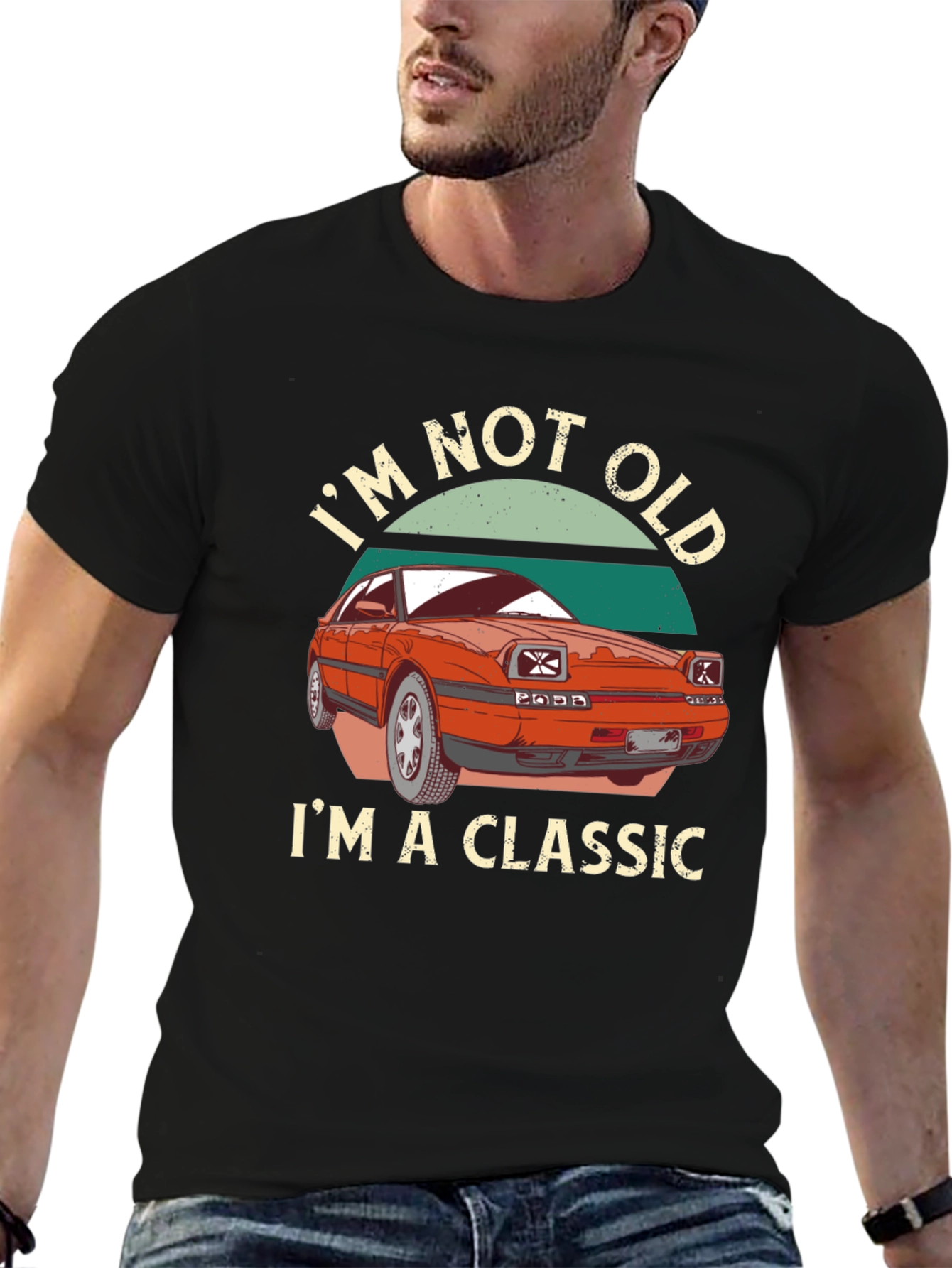 Black I'm Not Old I'm A Classic Car T-Shirt view 6