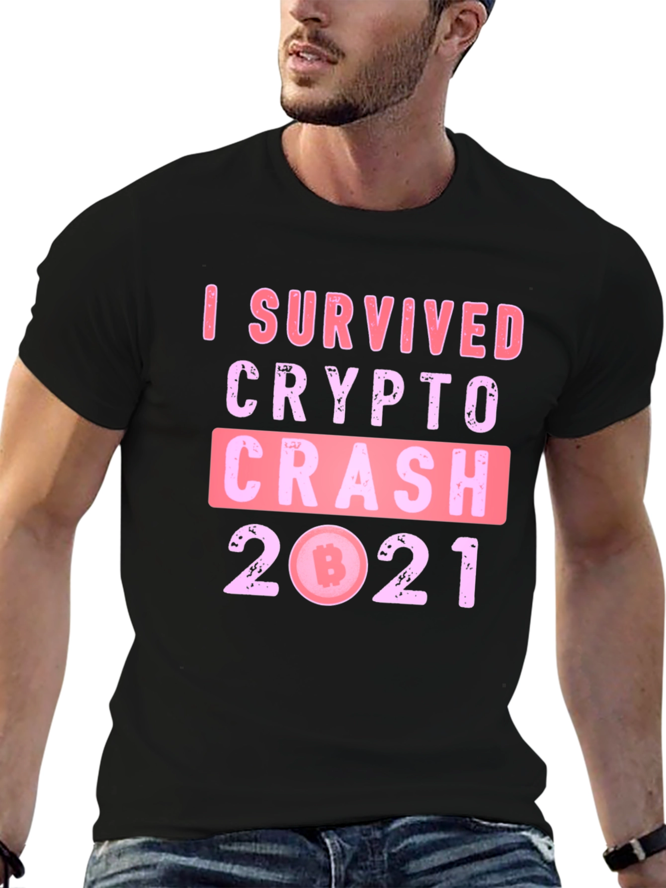 Black Crypto Crash 2021 Survivor Tee view 6