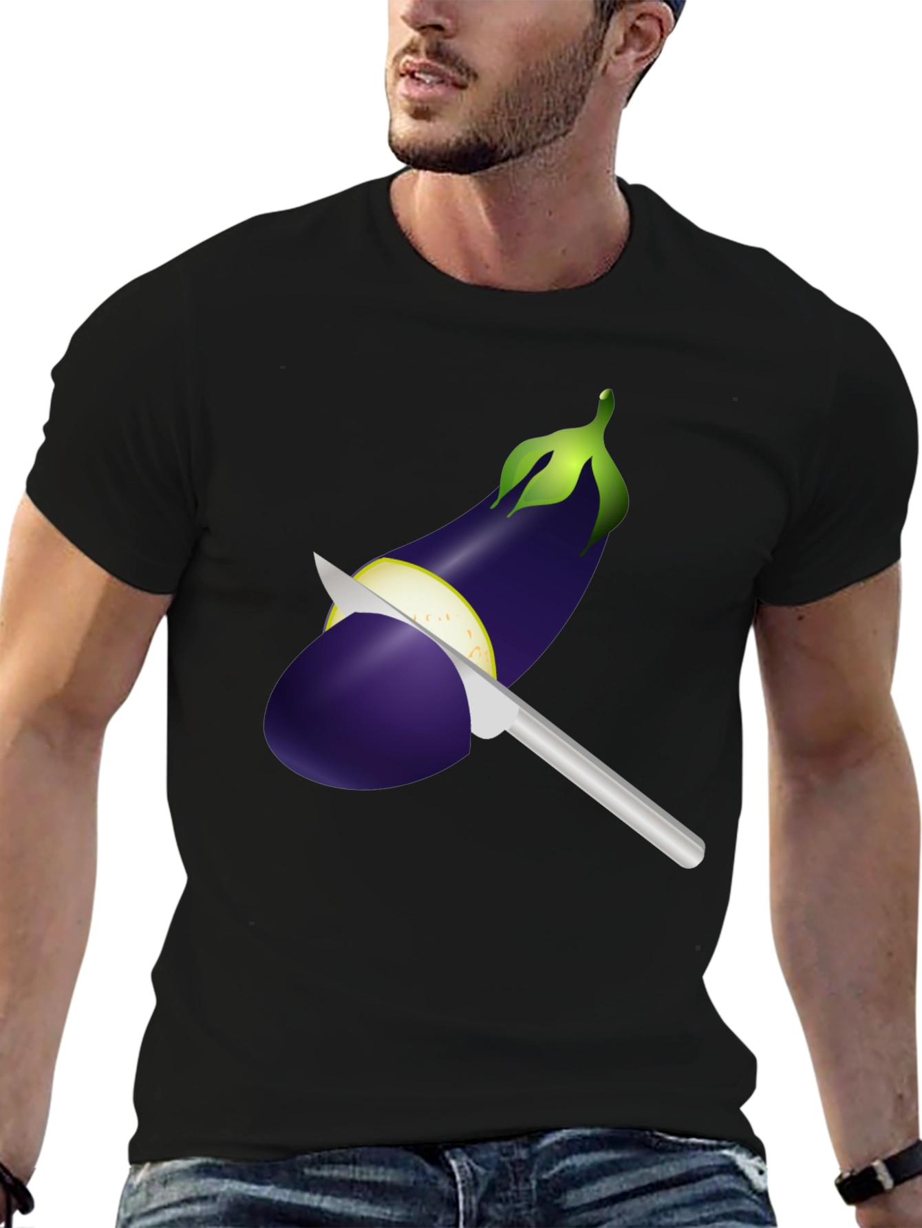 Eggplant Knife T-Shirt - 6