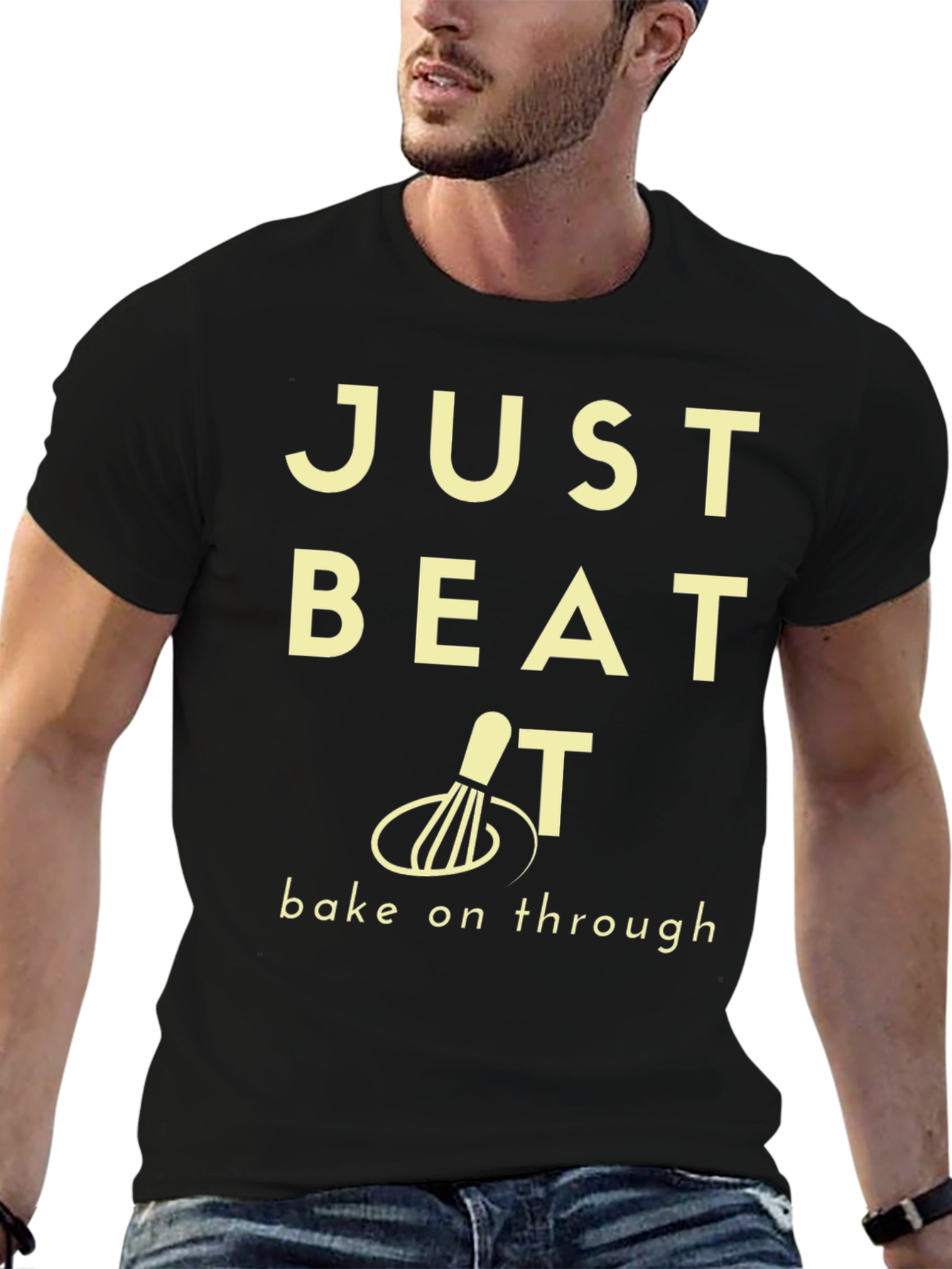 Black Just Beat It Graphic T-Shirt - Bake On Through view 6