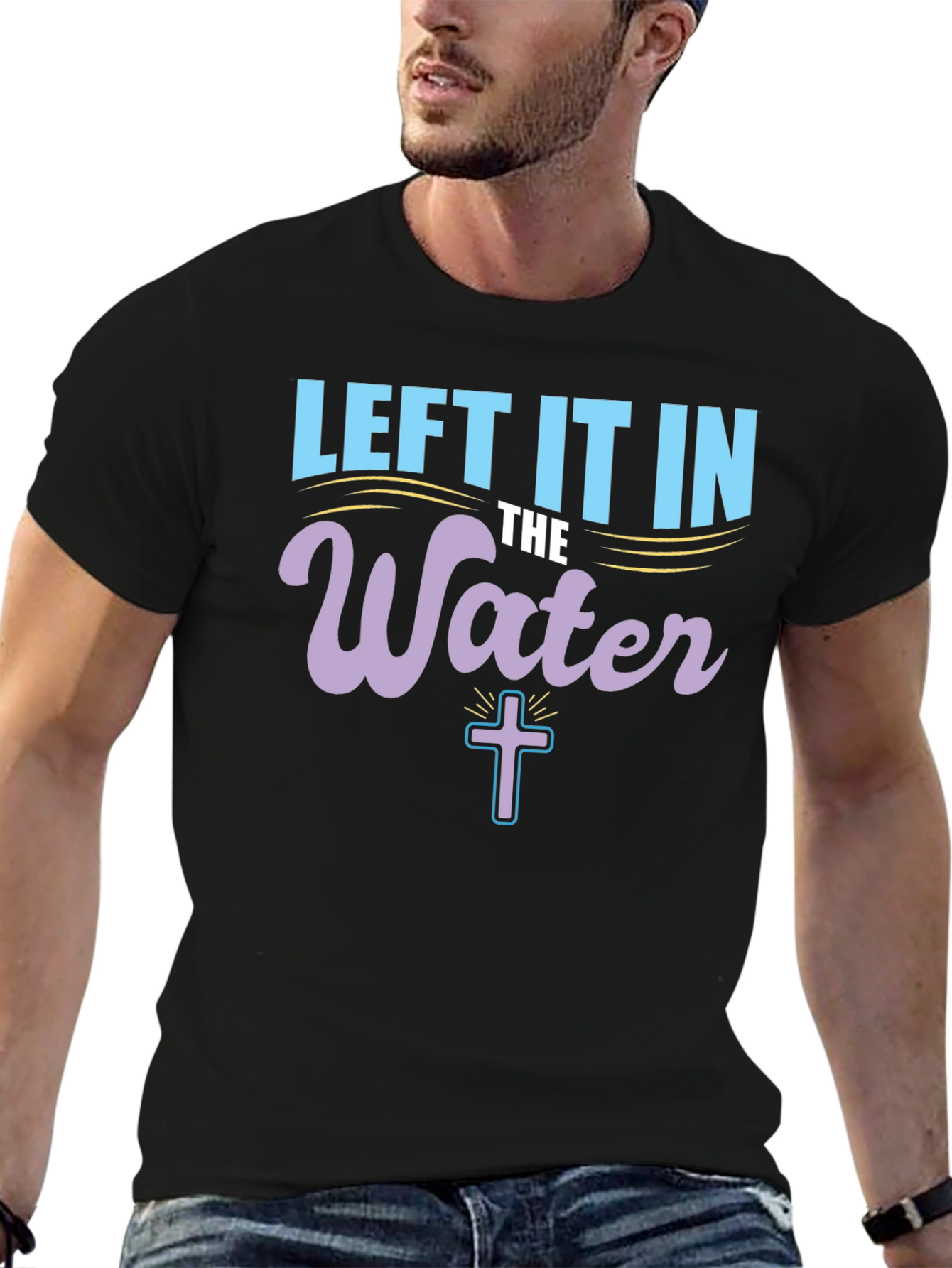 Black Left It In The Water T-Shirt view 6