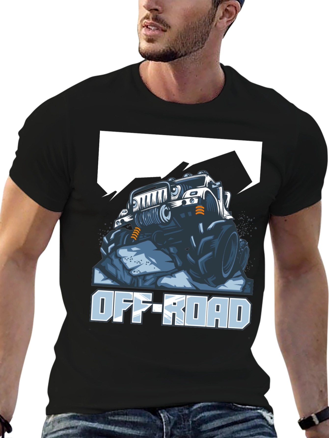 Off-Road Truck Graphic Tee - Black Cotton - 6
