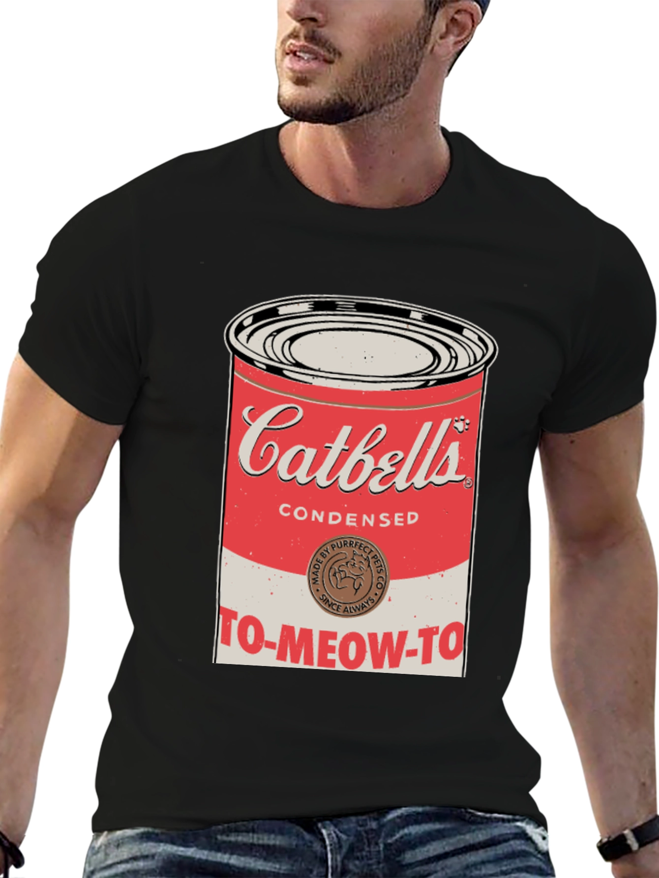 Black Catbells Condensed T-Shirt - To Meow To! view 6